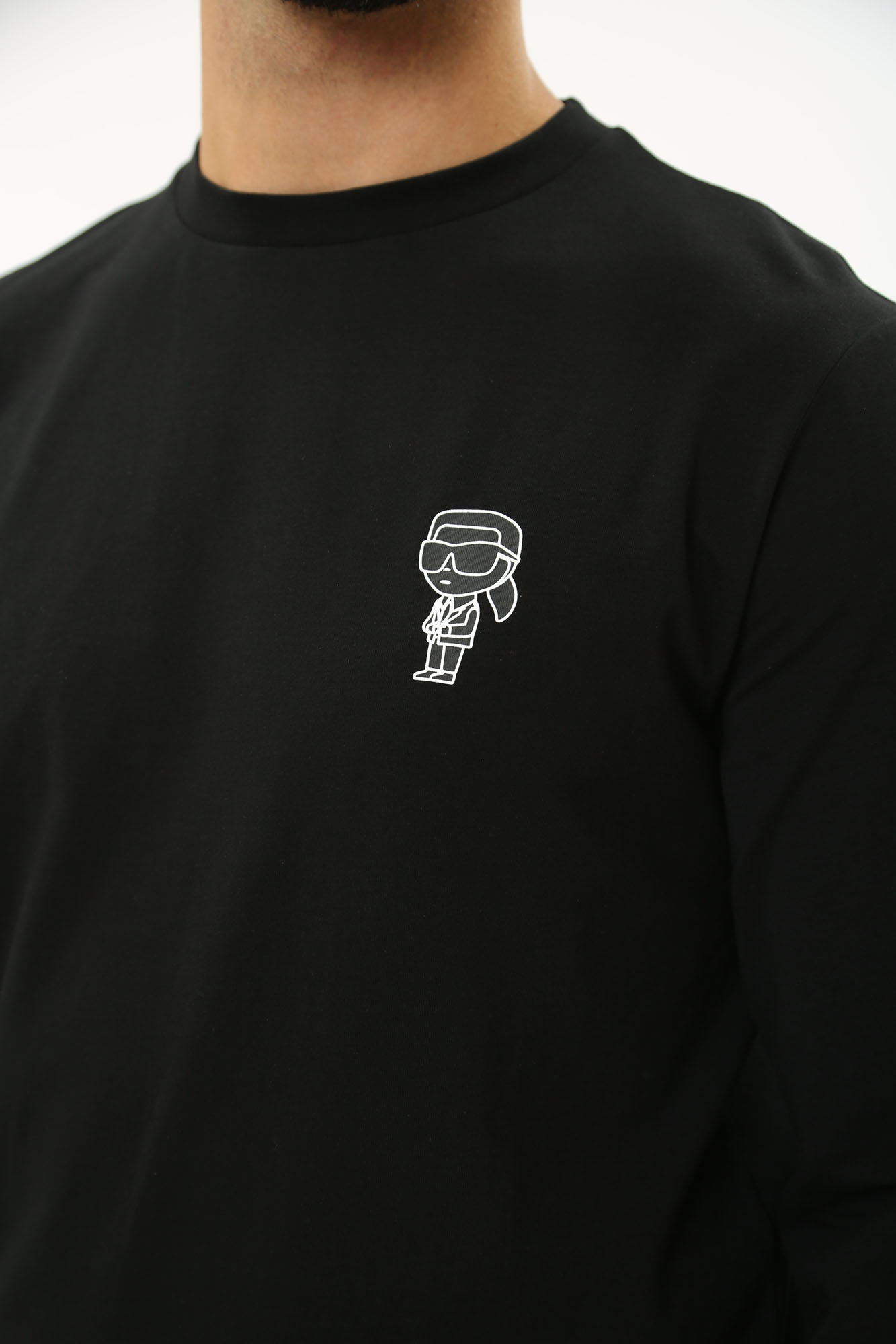 543221_75540 Лонгслив Karl Lagerfeld Черный