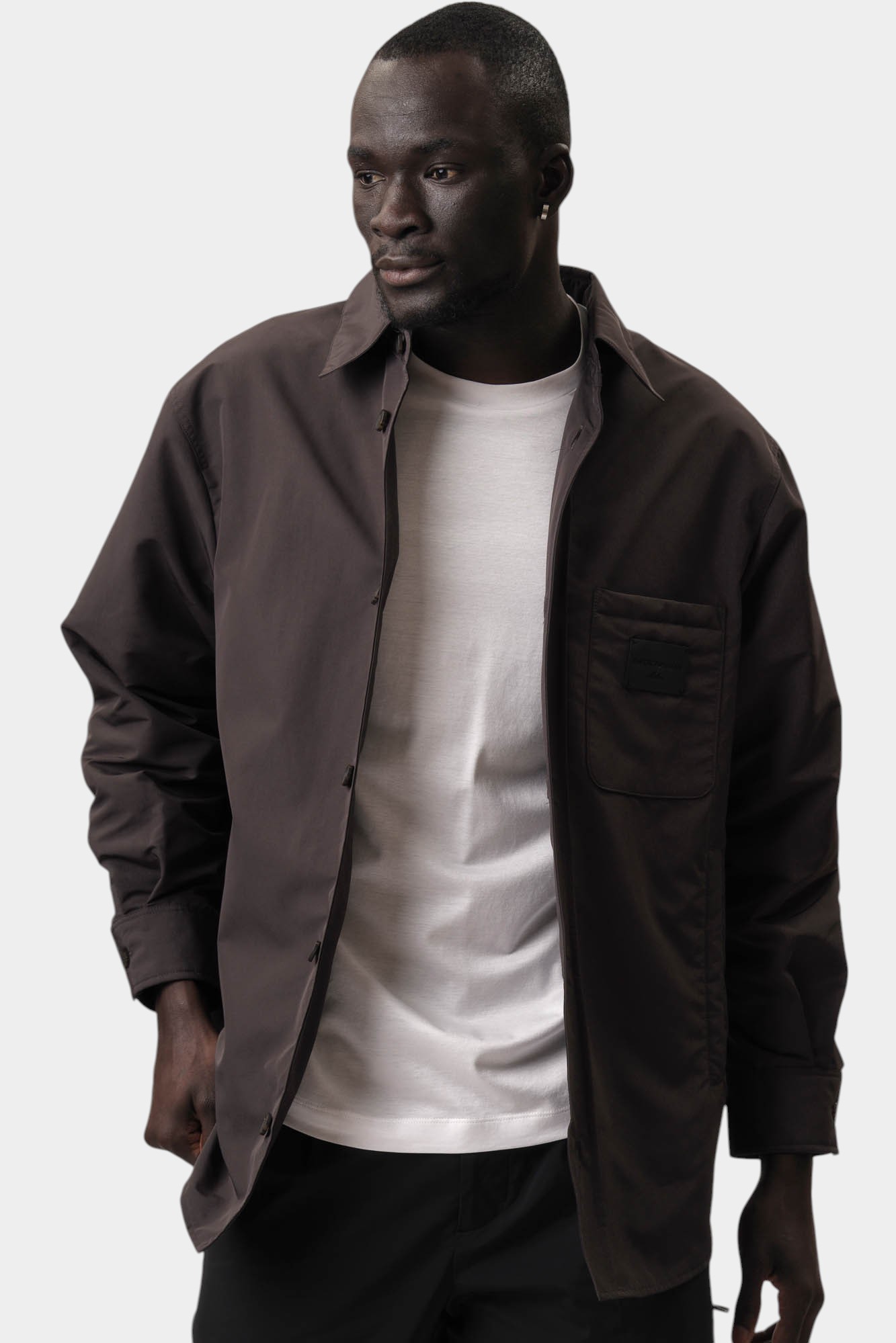EM001629_AF13770 Рубашка д/р Emporio Armani Черный