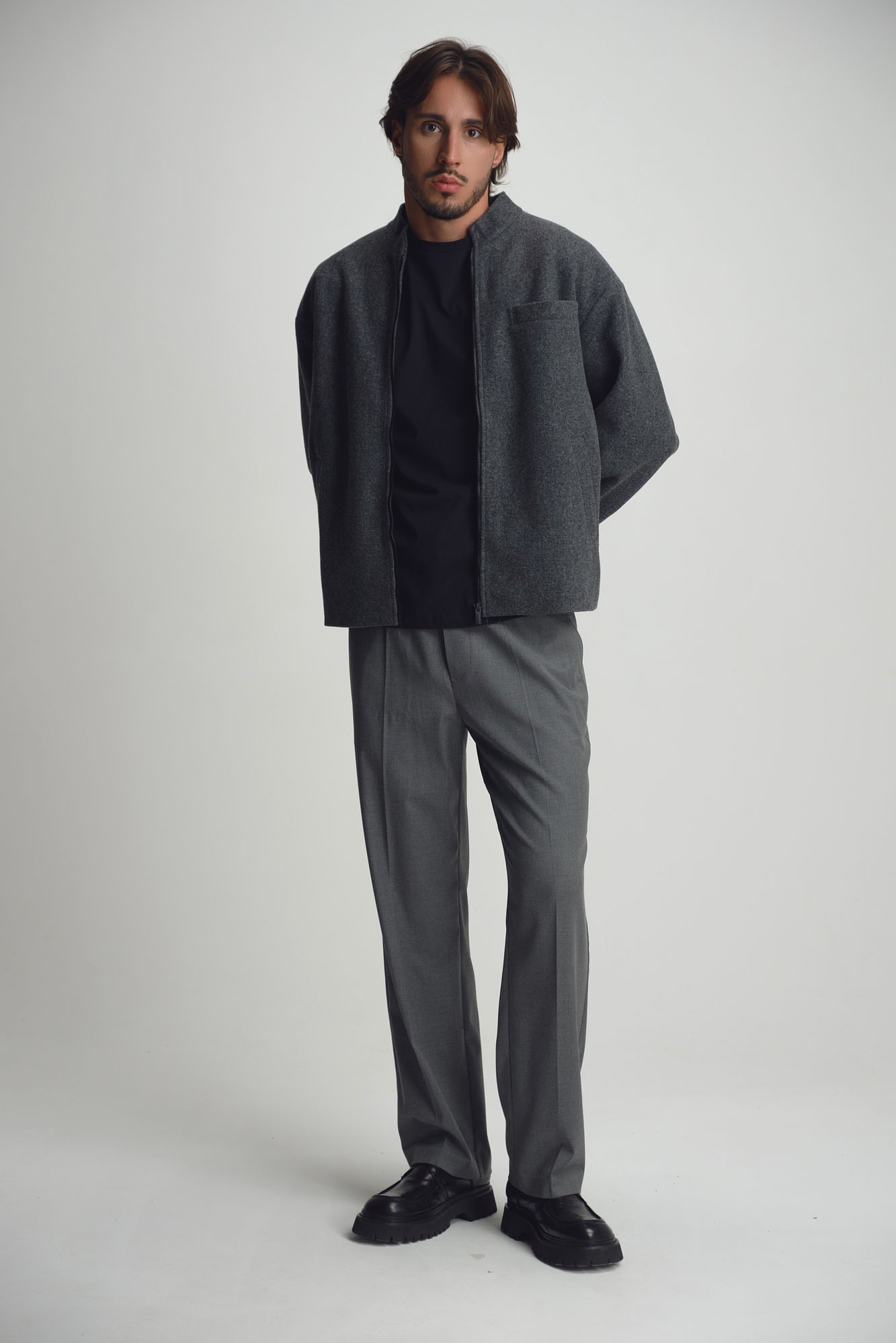 M-252-TH-56-2206 Бомбер The Hills Серый