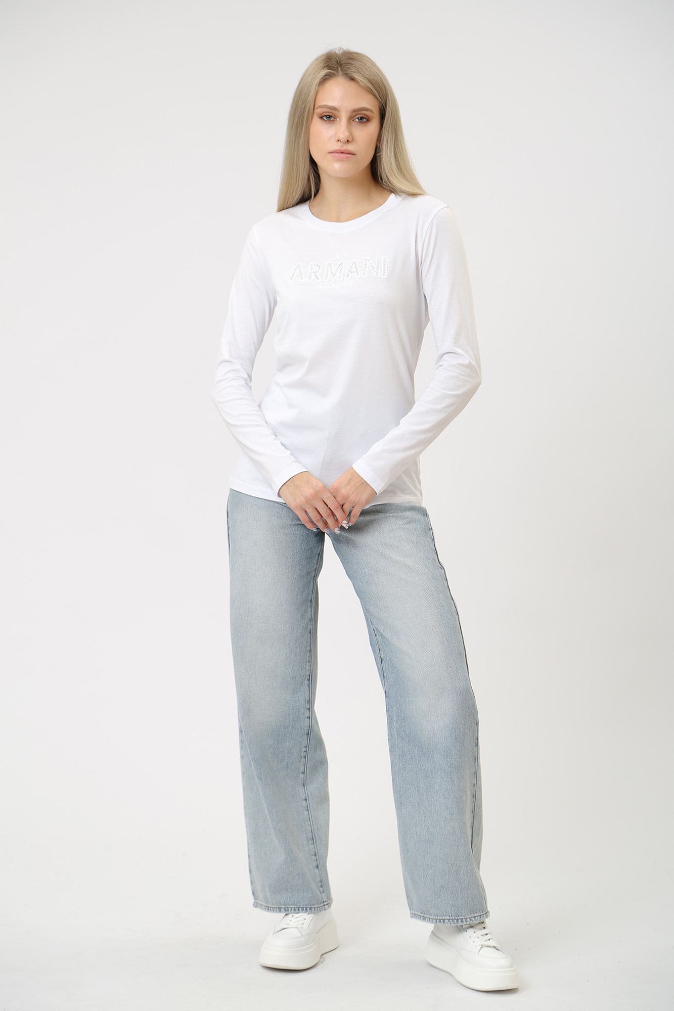 6RYT49_YJ3RZ футболка д/р armani exchange 