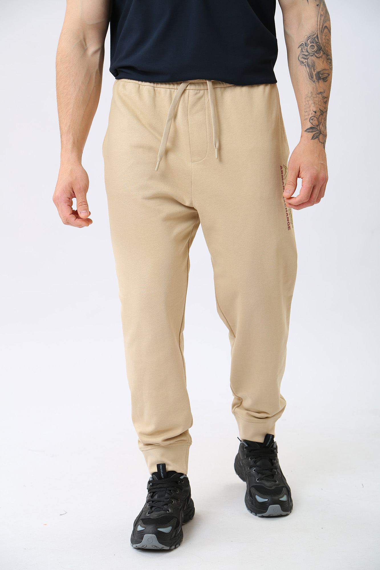 3RZPJA_ZJ7KZ Брюки спортивные Armani Exchange Серый