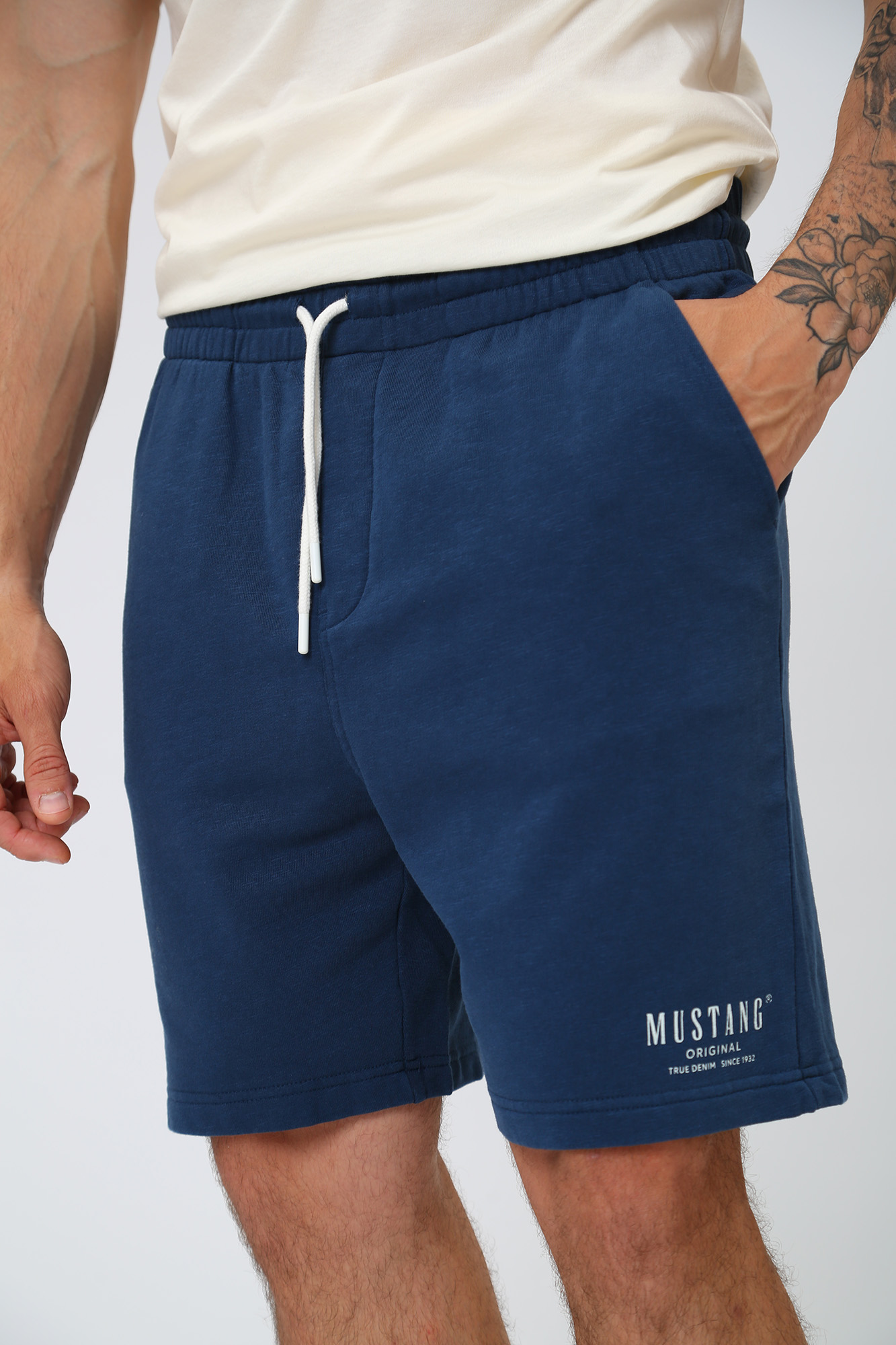 1013871 Шорты трикотажные Mustang Синий