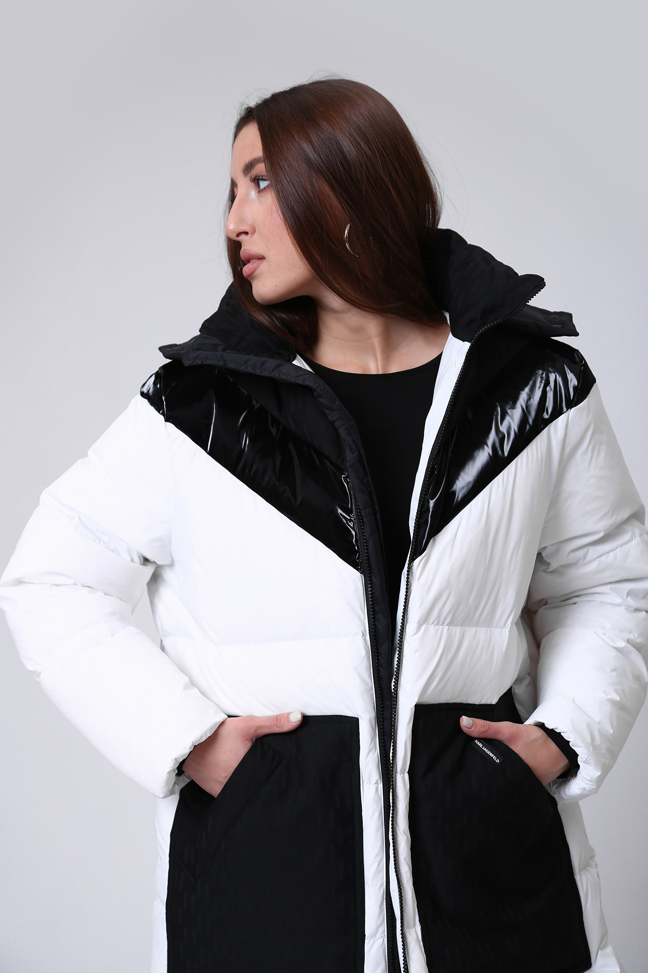 226W1505 куртка пуховая karl lagerfeld 