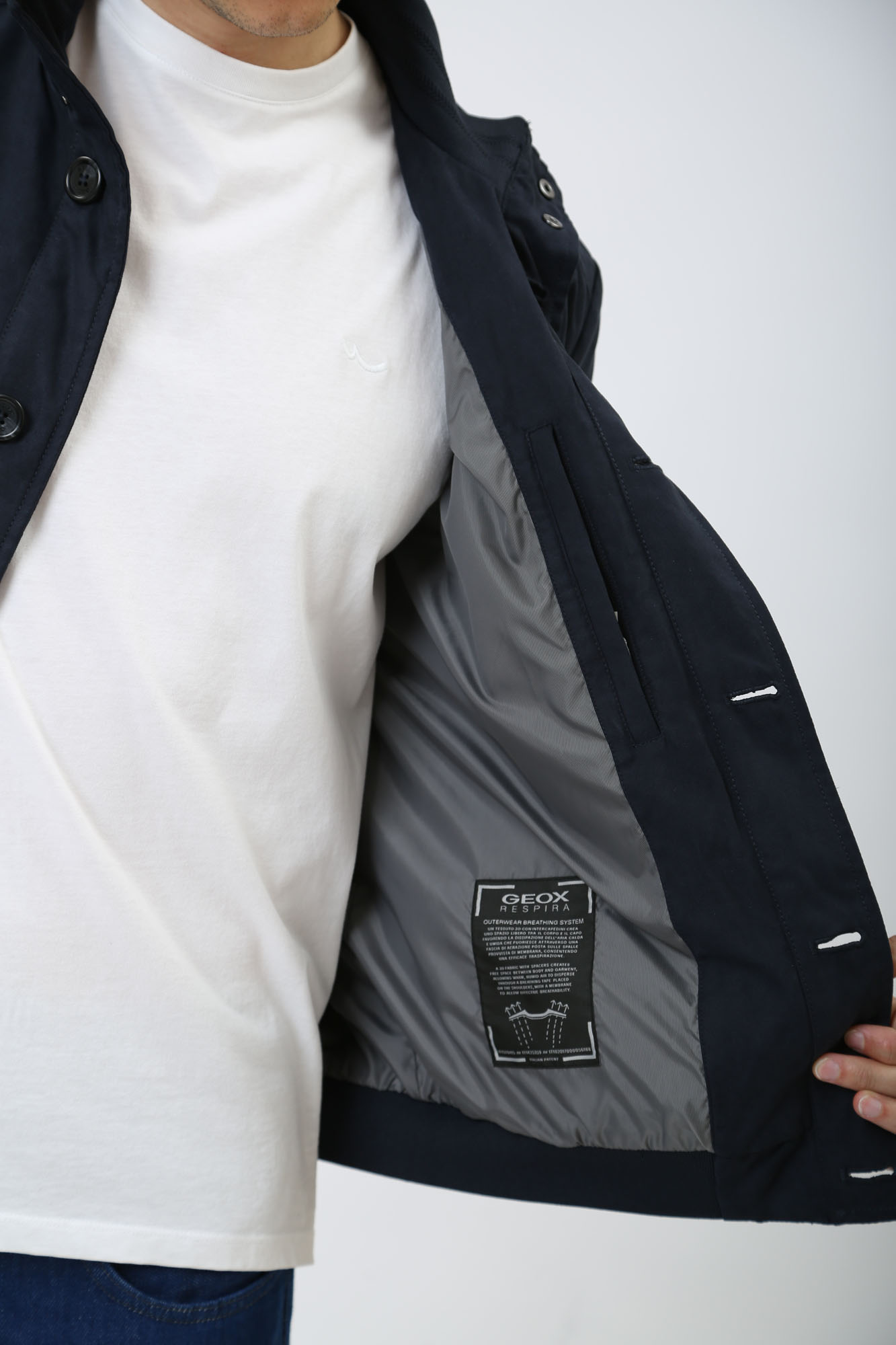 M4520PT2976F Куртка-бомбер Geox Синий