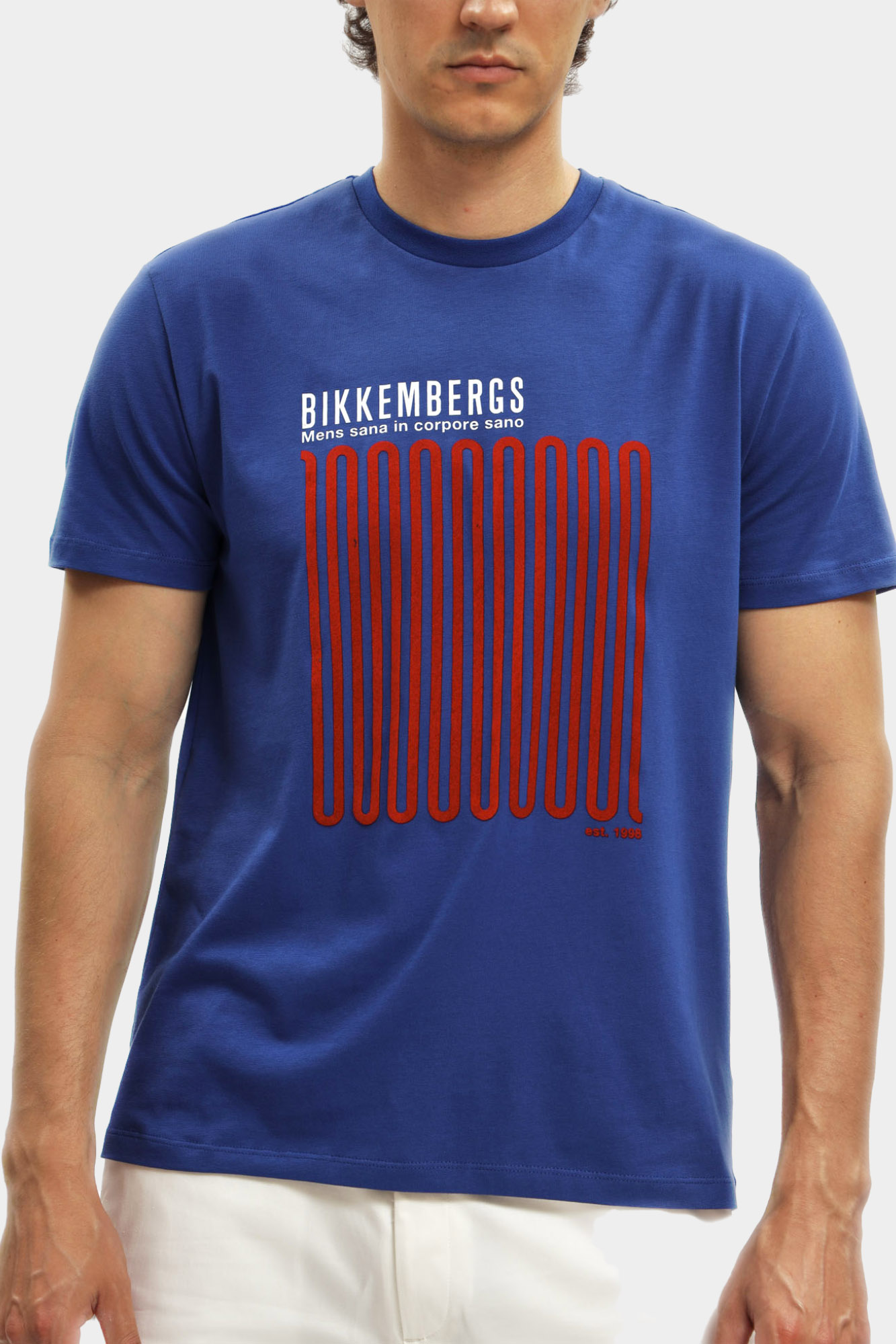 BMT0712 Футболка Bikkembergs Синий