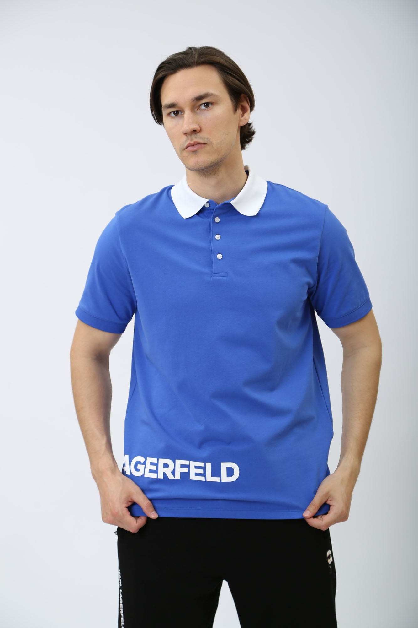 542221_745020 Поло Karl Lagerfeld Голубой