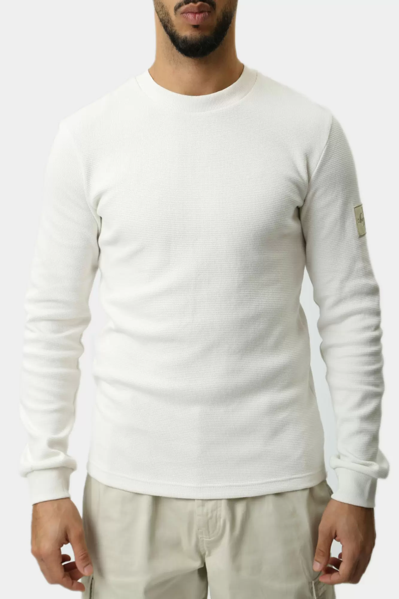 J30J323485 Лонгслив Calvin Klein Jeans Белый