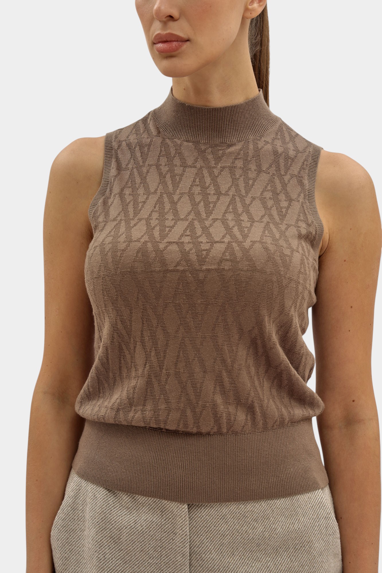 Топ Armani Exchange Коричневый