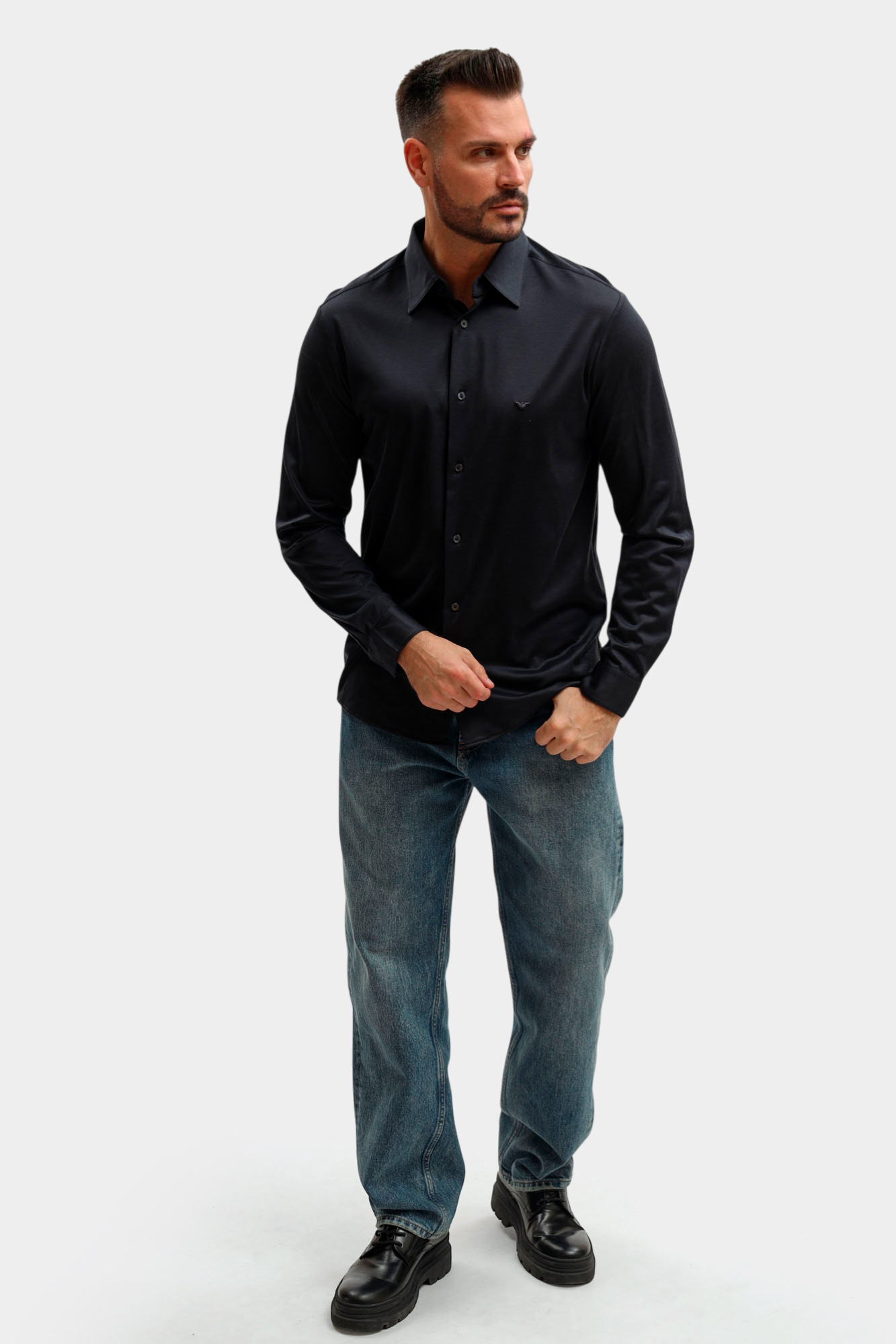 EM004604_AF10017 Рубашка Emporio Armani Синий