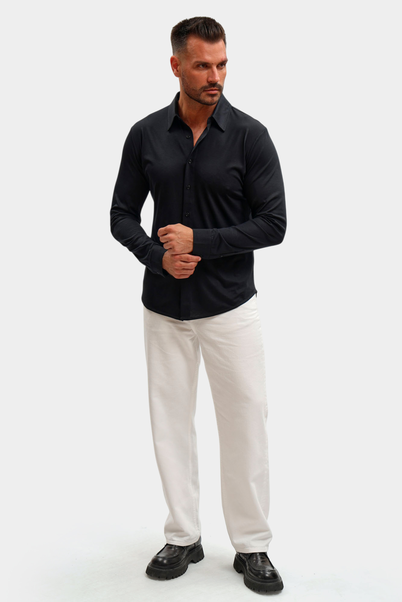 BMS1424 Рубашка Bikkembergs Черный