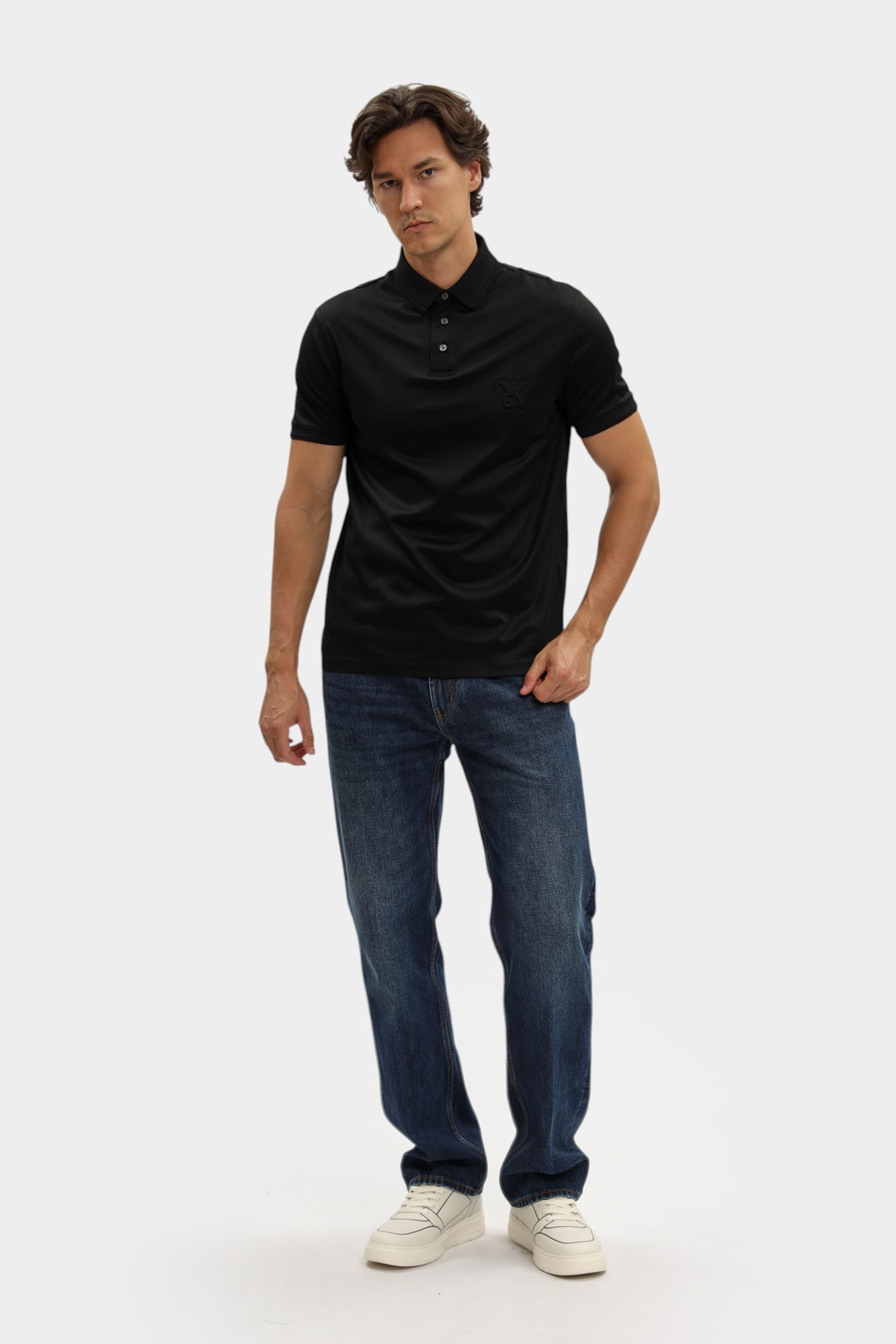 EM003002_ AF10761 Футболка Поло Emporio Armani Черный