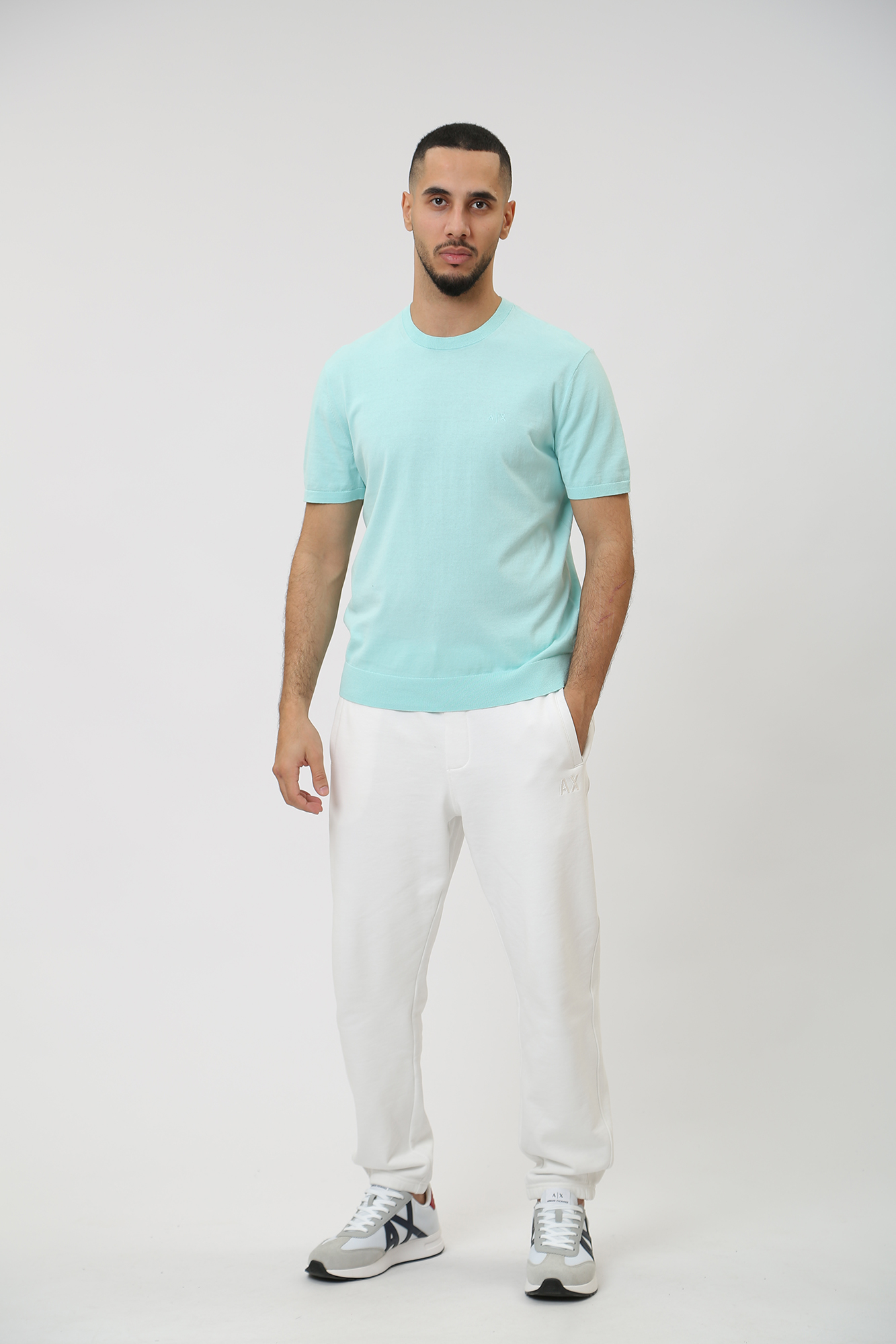 8NZM5C_ZM3JZ Футболка трикотажная Armani Exchange Серый