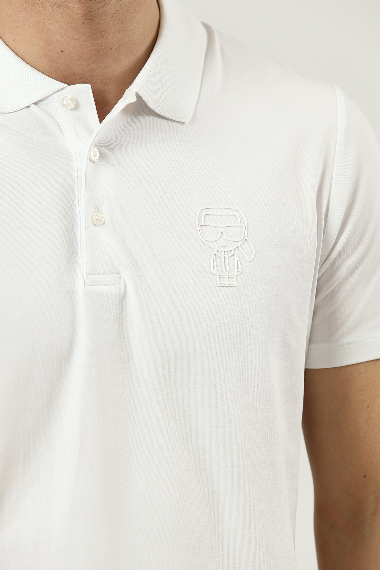 521221_745084 Поло Karl Lagerfeld Белый