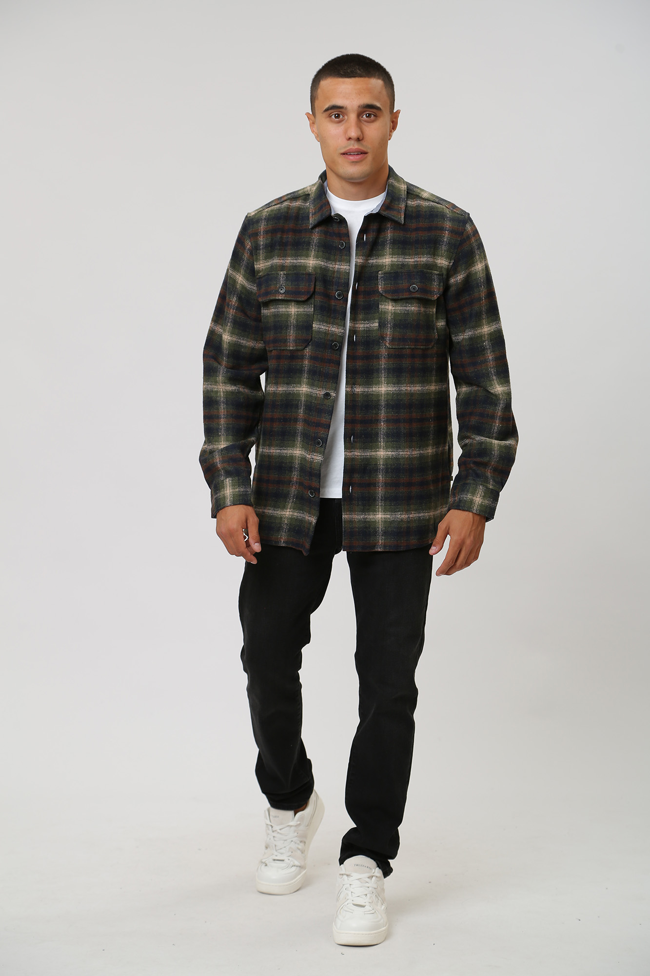 49026-25109 Рубашка с длинным рукавом LTB Зеленый