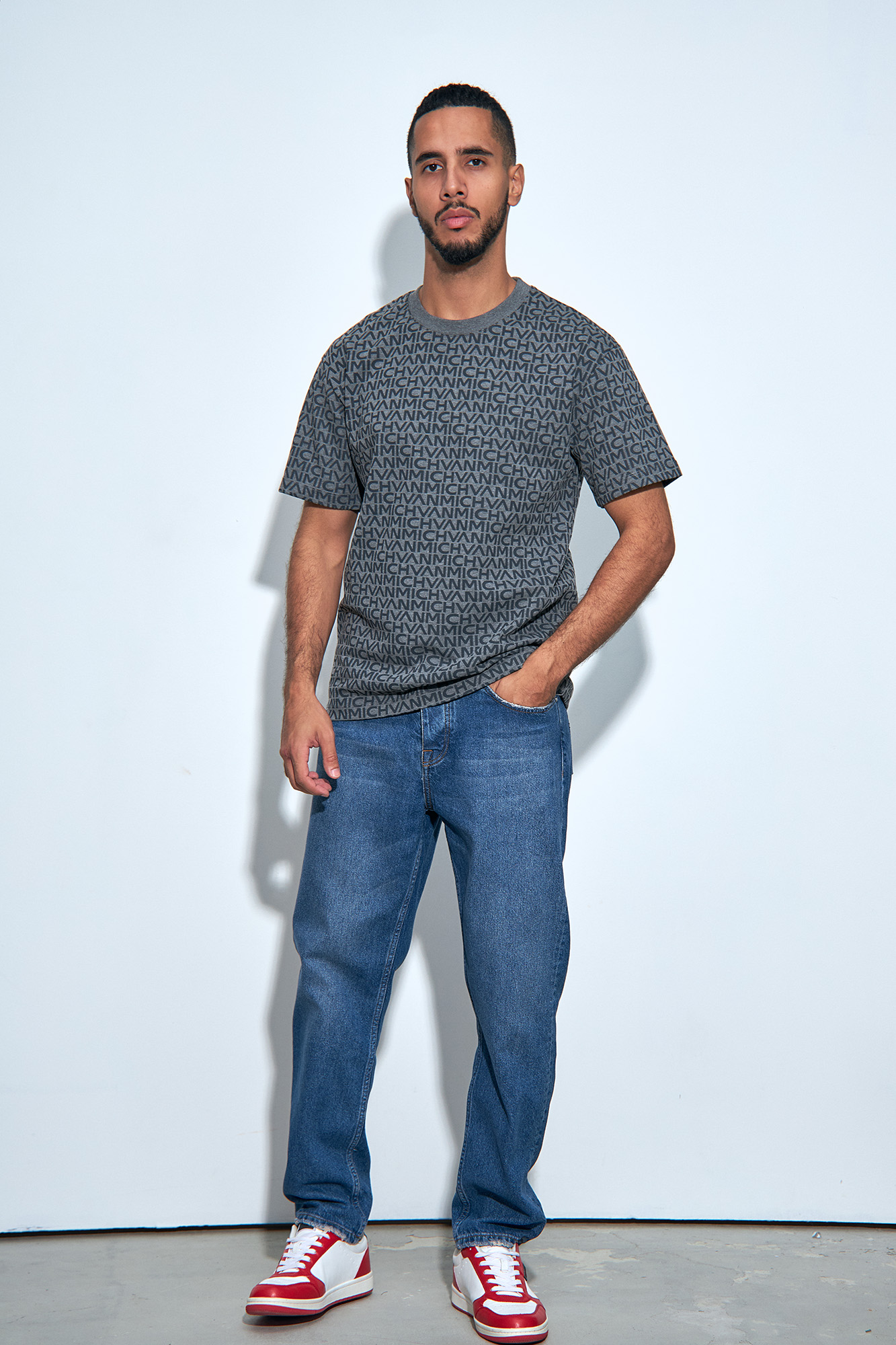 VM-232-33-015 Джинсы Carot Van Mich Голубой