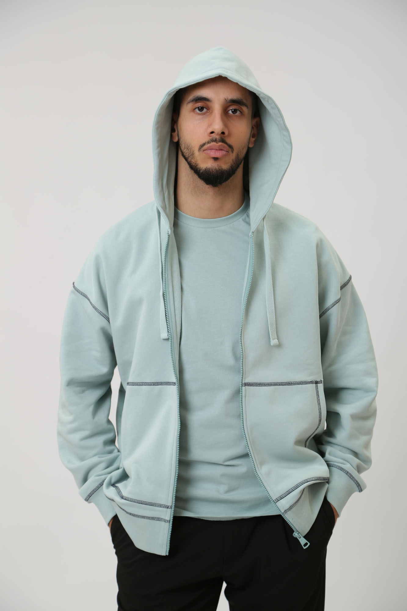 30040139_10016253 Толстовка с капюшоном Strellson Голубой