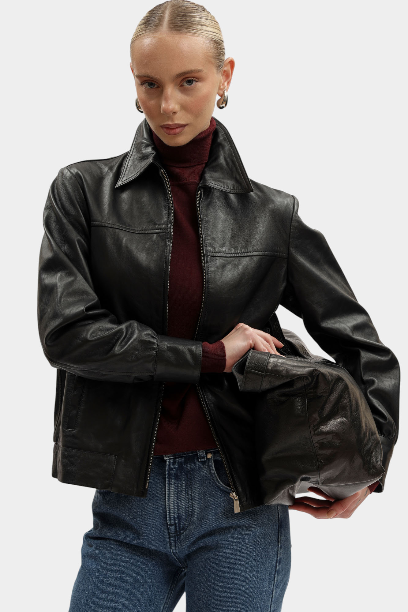 R357A000711N-WL902L03-04DP куртка кожаная trussardi 