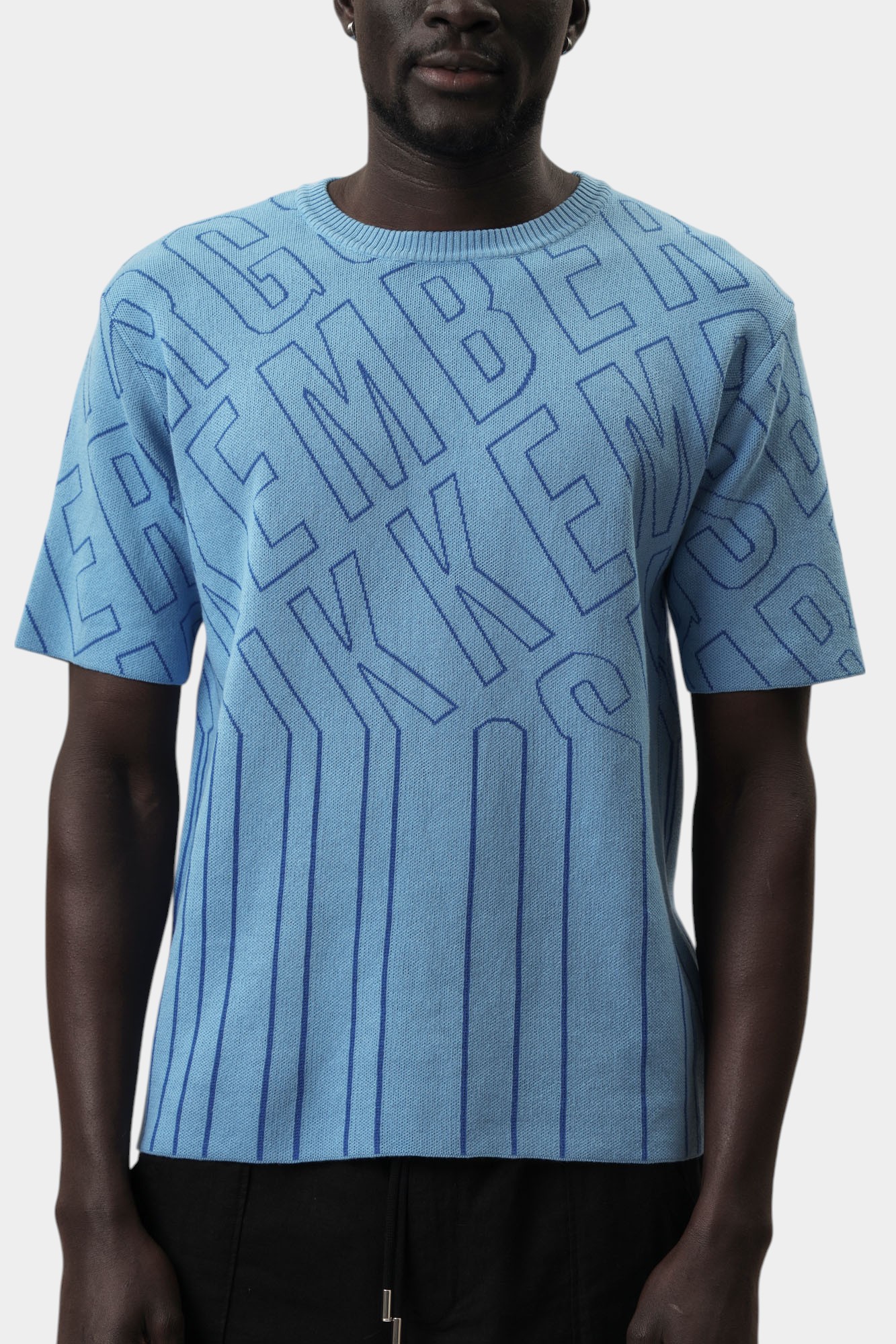 BMM0880 Футболка трикотажная Bikkembergs Голубой