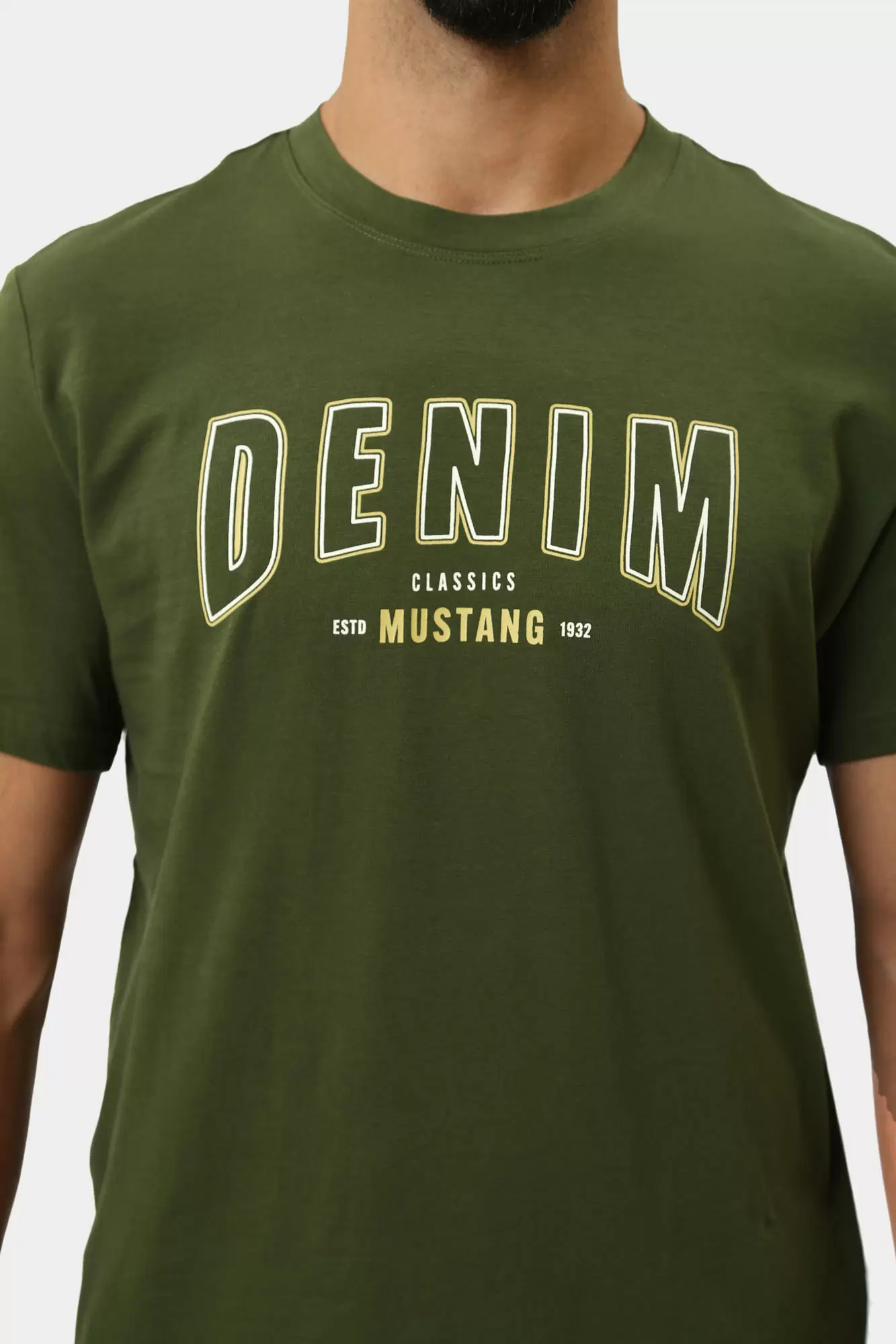 1015647 Футболка Mustang Зеленый