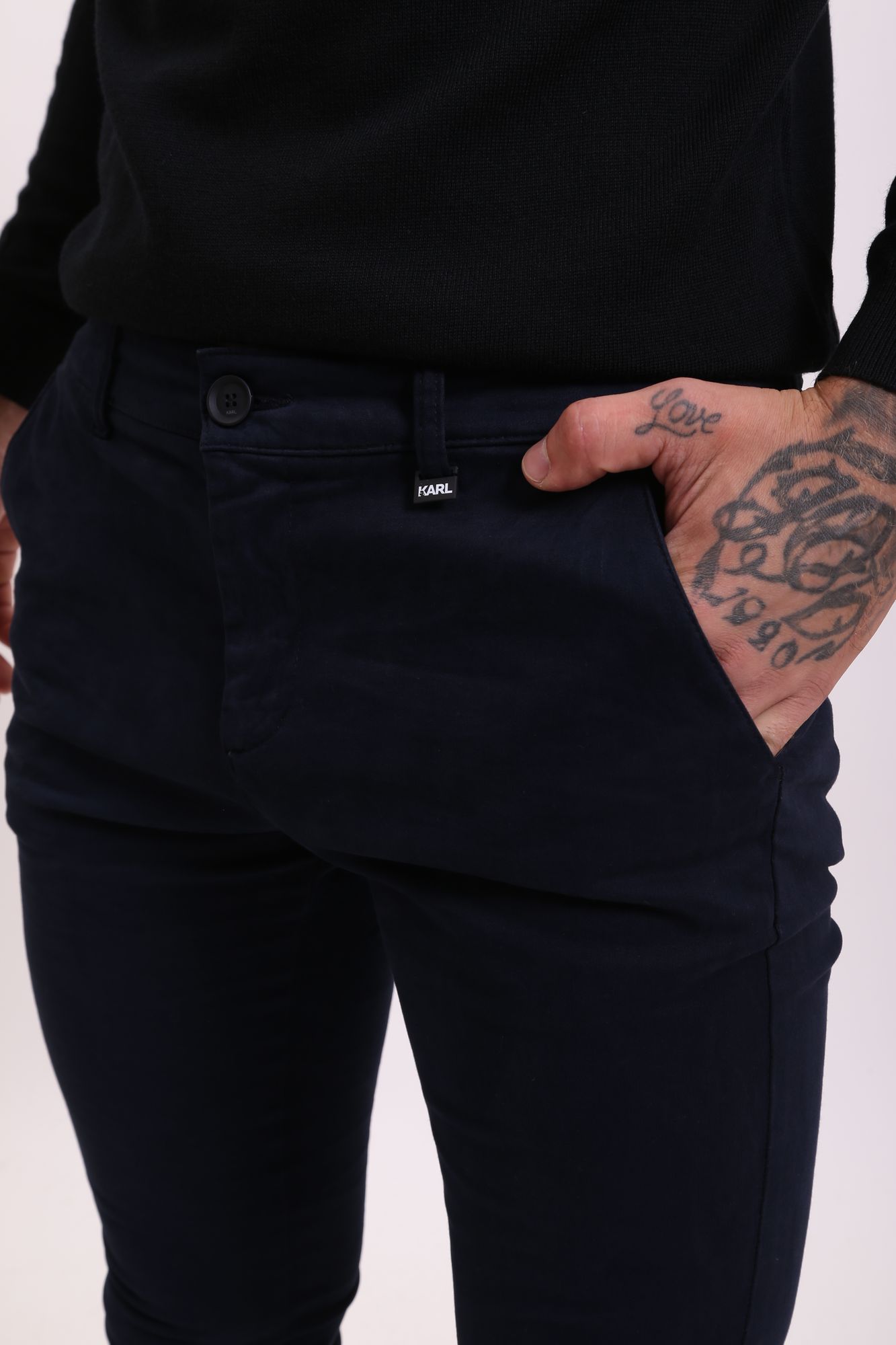 512820_255834 Брюки чиносы Karl Lagerfeld Синий