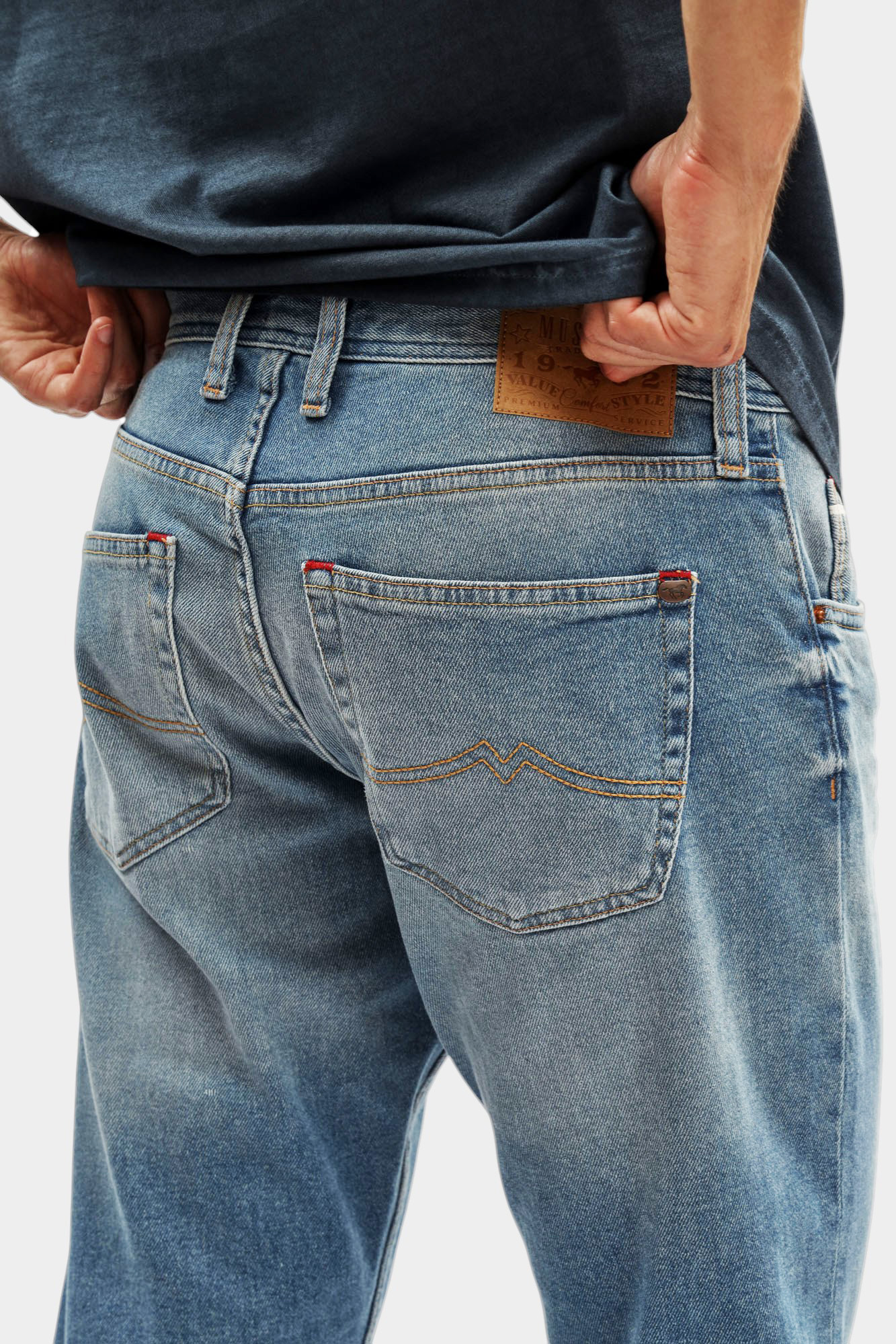 1016818 Джинсы Mustang Синий