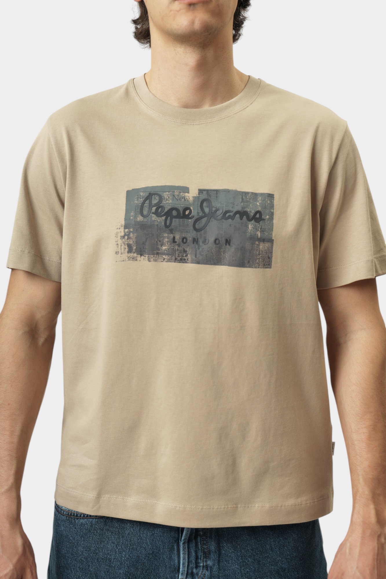 PM509780 Футболка Pepe Jeans Бежевый