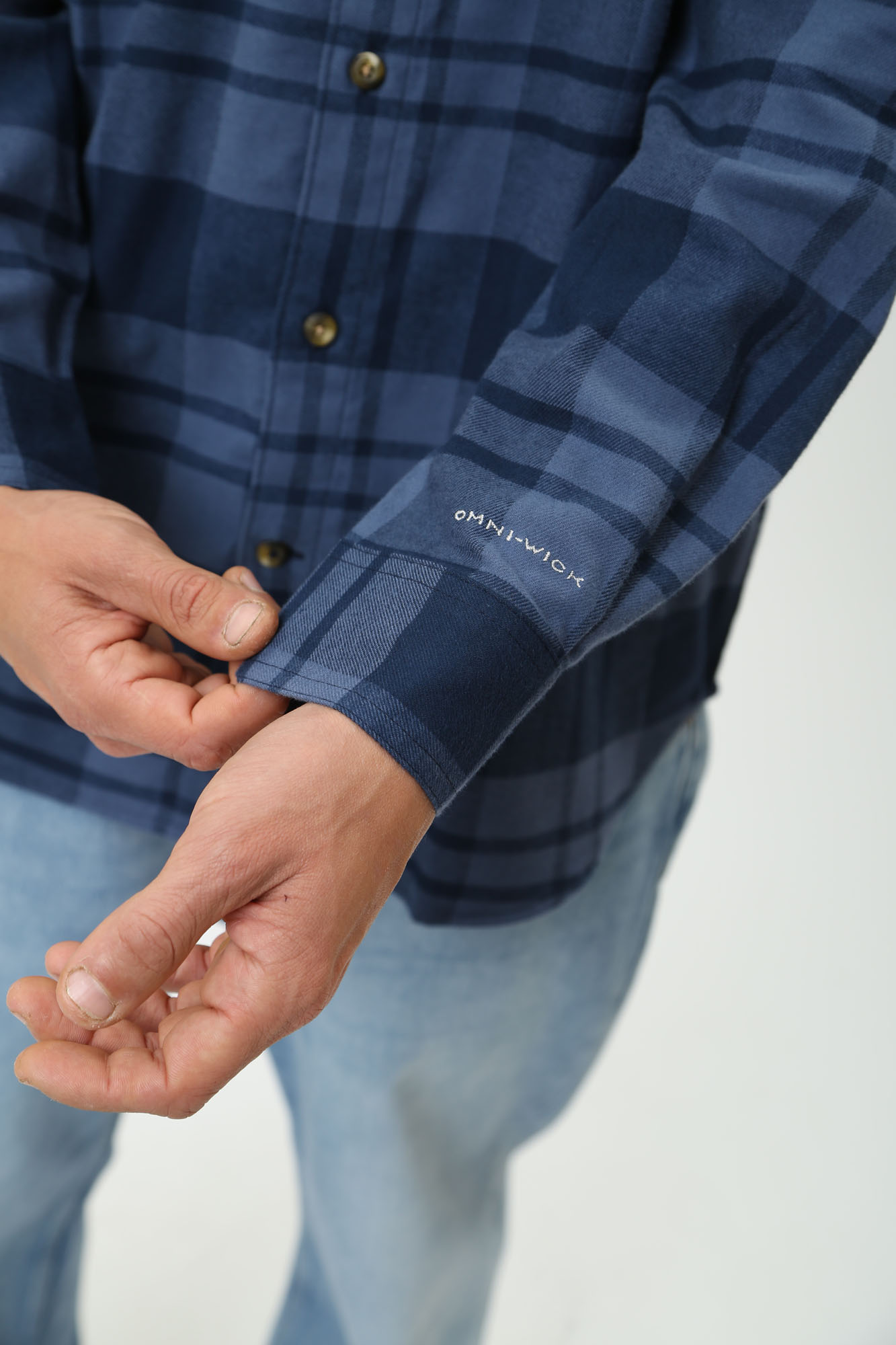 1861581 Рубашка с длинным рукавом Columbia Синий