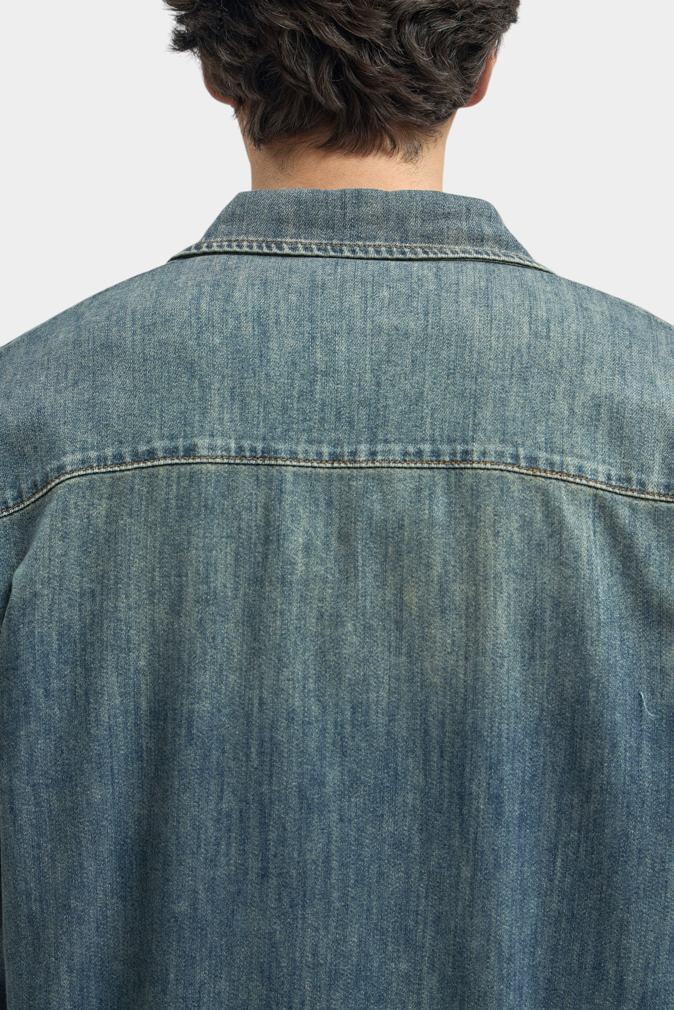 M-261-FT-56-0009 Рубашка джинсовая The Hills Синий