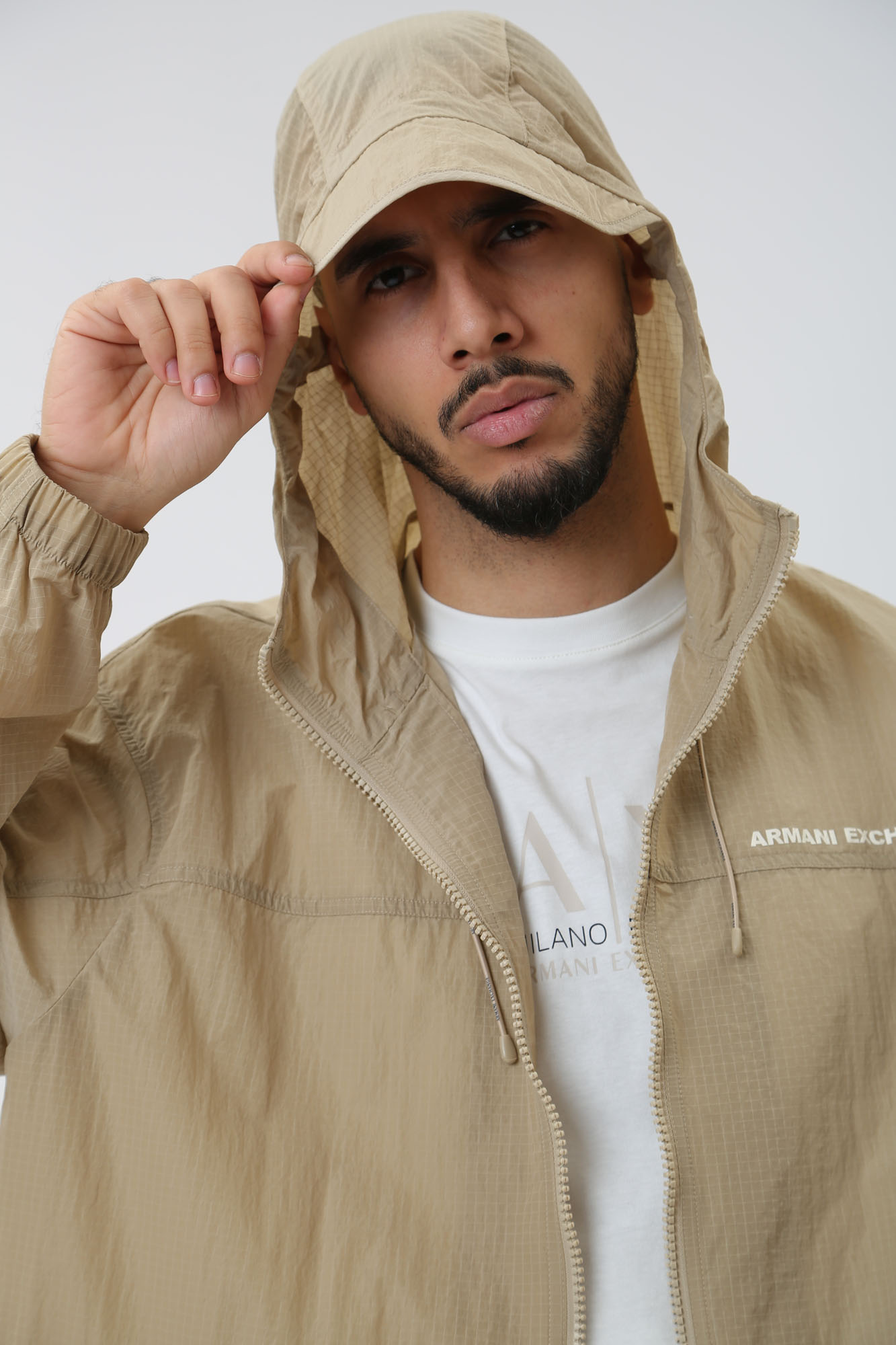 3DZK03_ZN3NZ Ветровка Armani Exchange Бежевый