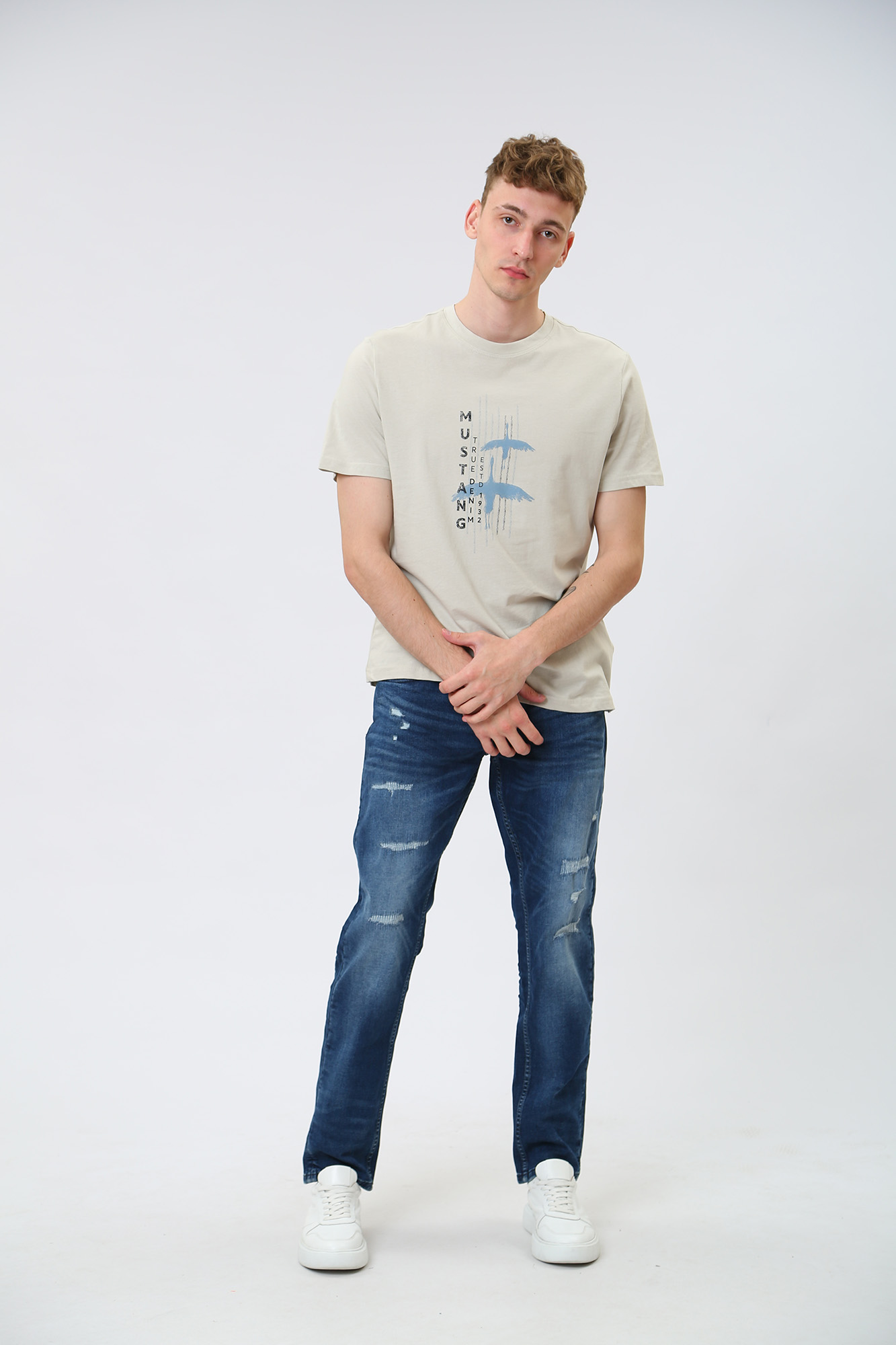 1012331-5000-785 Джинсы Oregon Tapered Mustang Синий