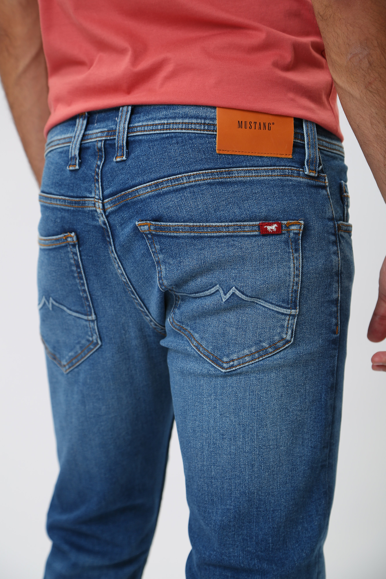 1013731-5000 Брюки джинсовые Mustang Синий