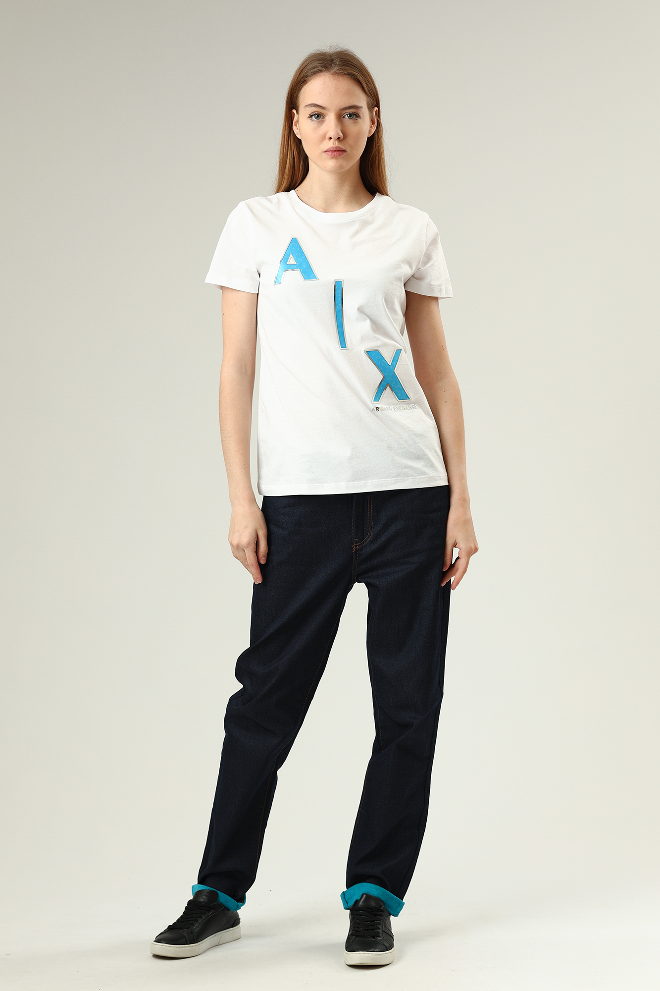 3LYJ06_Y1VWZ джинсы boyfriend armani exchange 