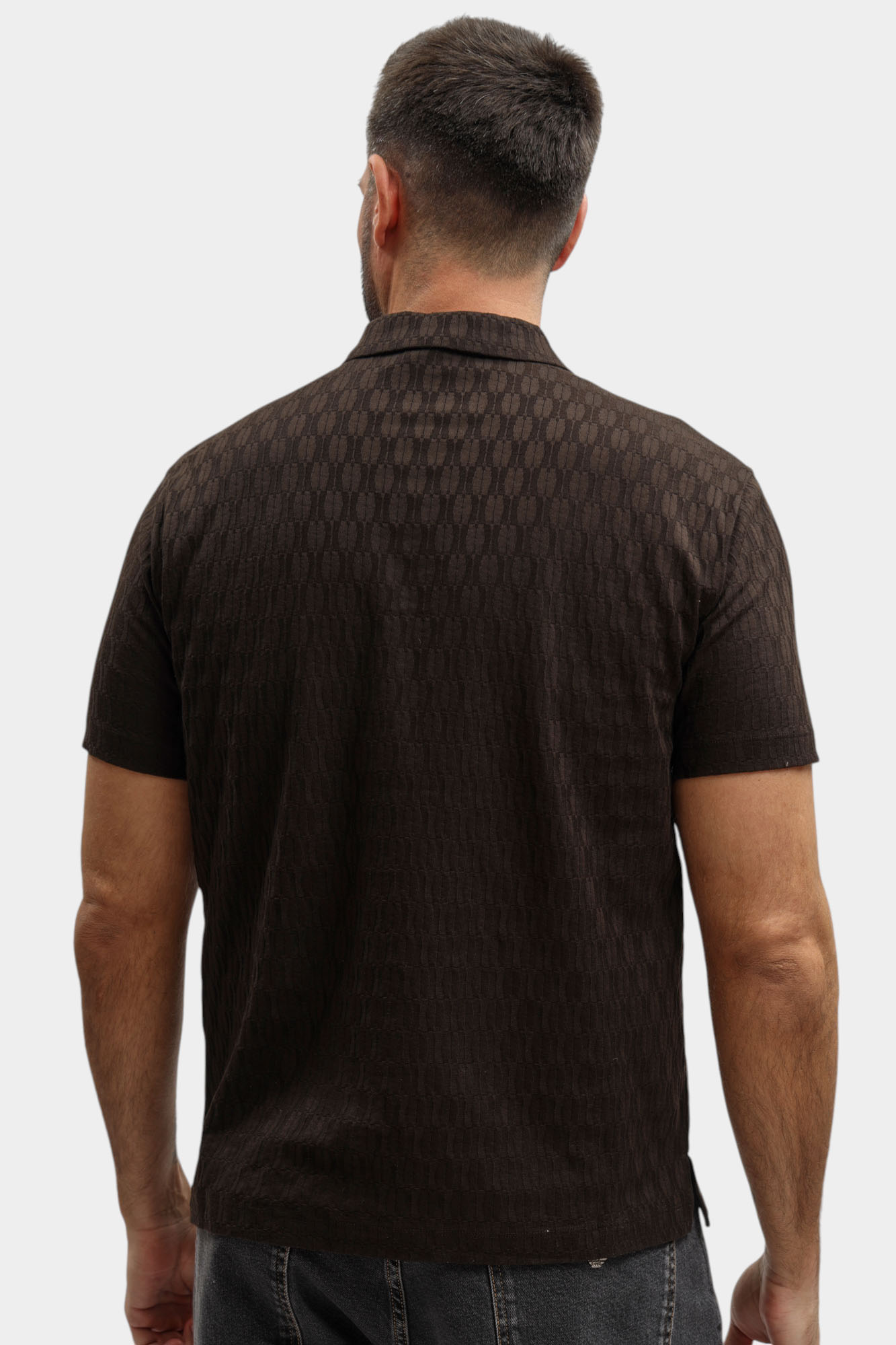 EM005700_AF25298 Поло Emporio Armani Коричневый