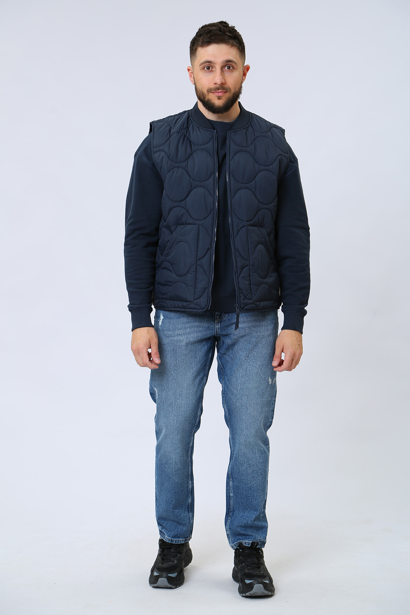 1013494 Жилет утепленный Mustang Синий