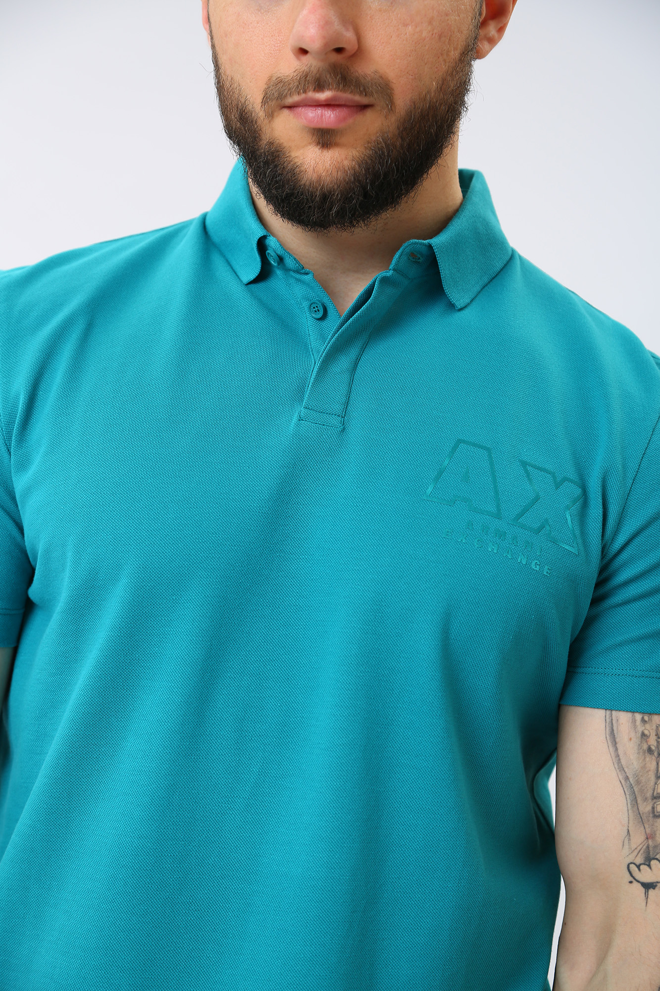 3RZFCA_ZJMBZ Поло Armani Exchange Синий