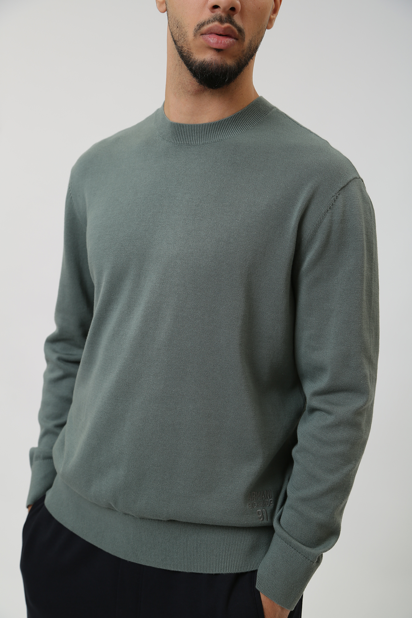 3DZM6A_ZMQ7Z Джемпер Armani Exchange Зеленый