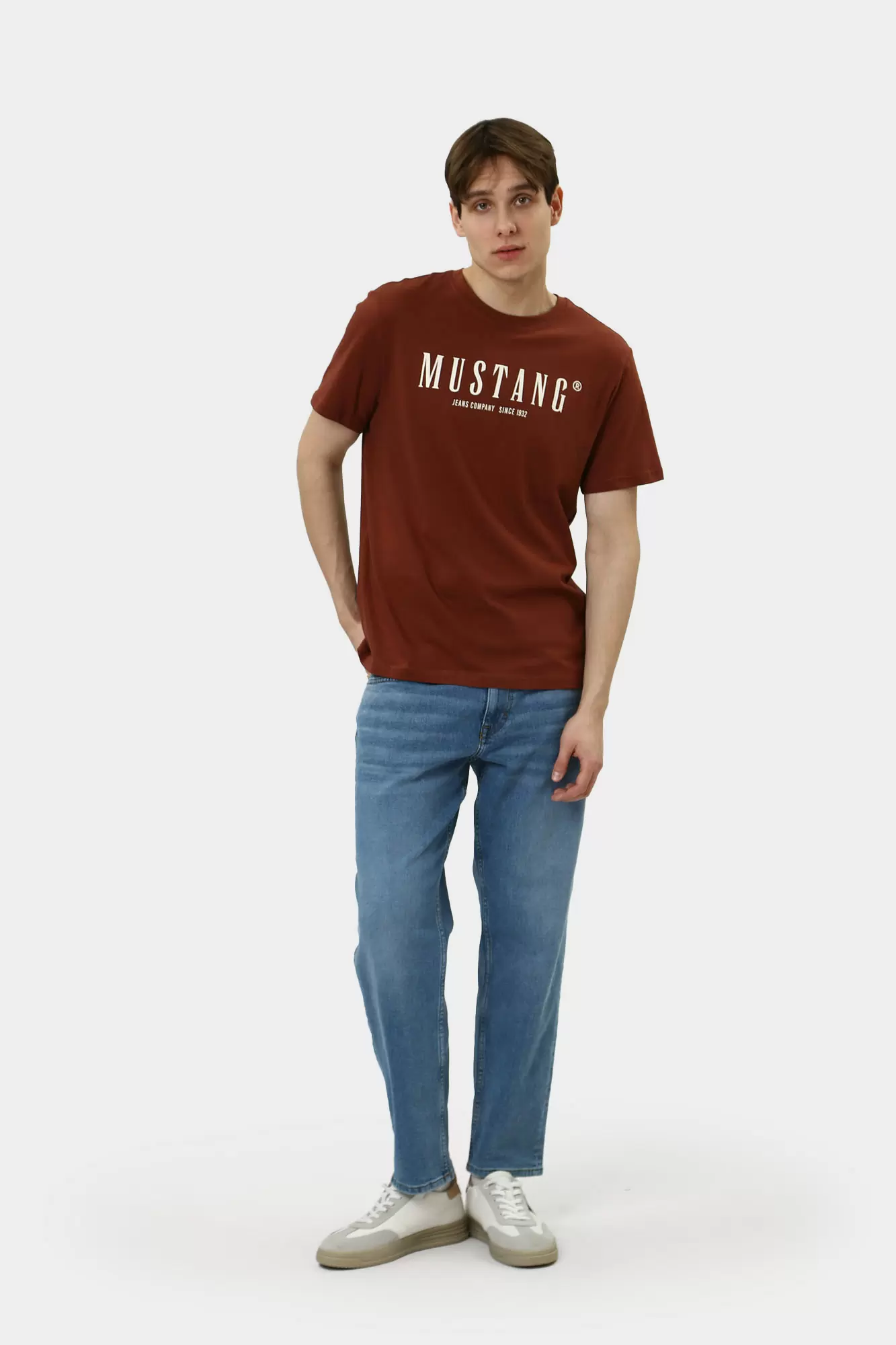 1015826 Футболка Mustang Красный