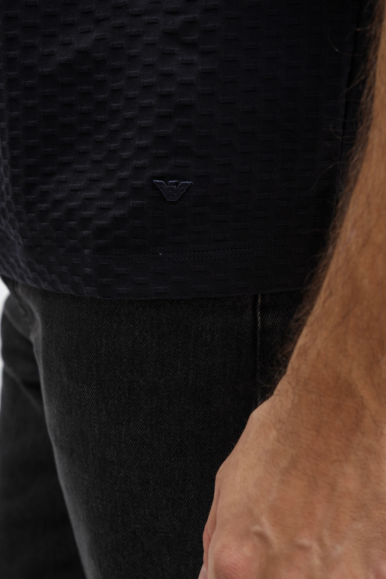 EM001295_AF10762 Поло Emporio Armani Серый