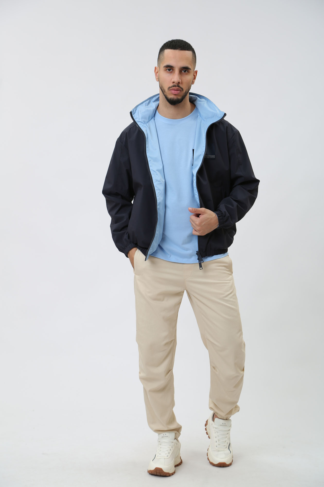 3DZB06_ZNB7Z Ветровка двусторонняя Armani Exchange Синий