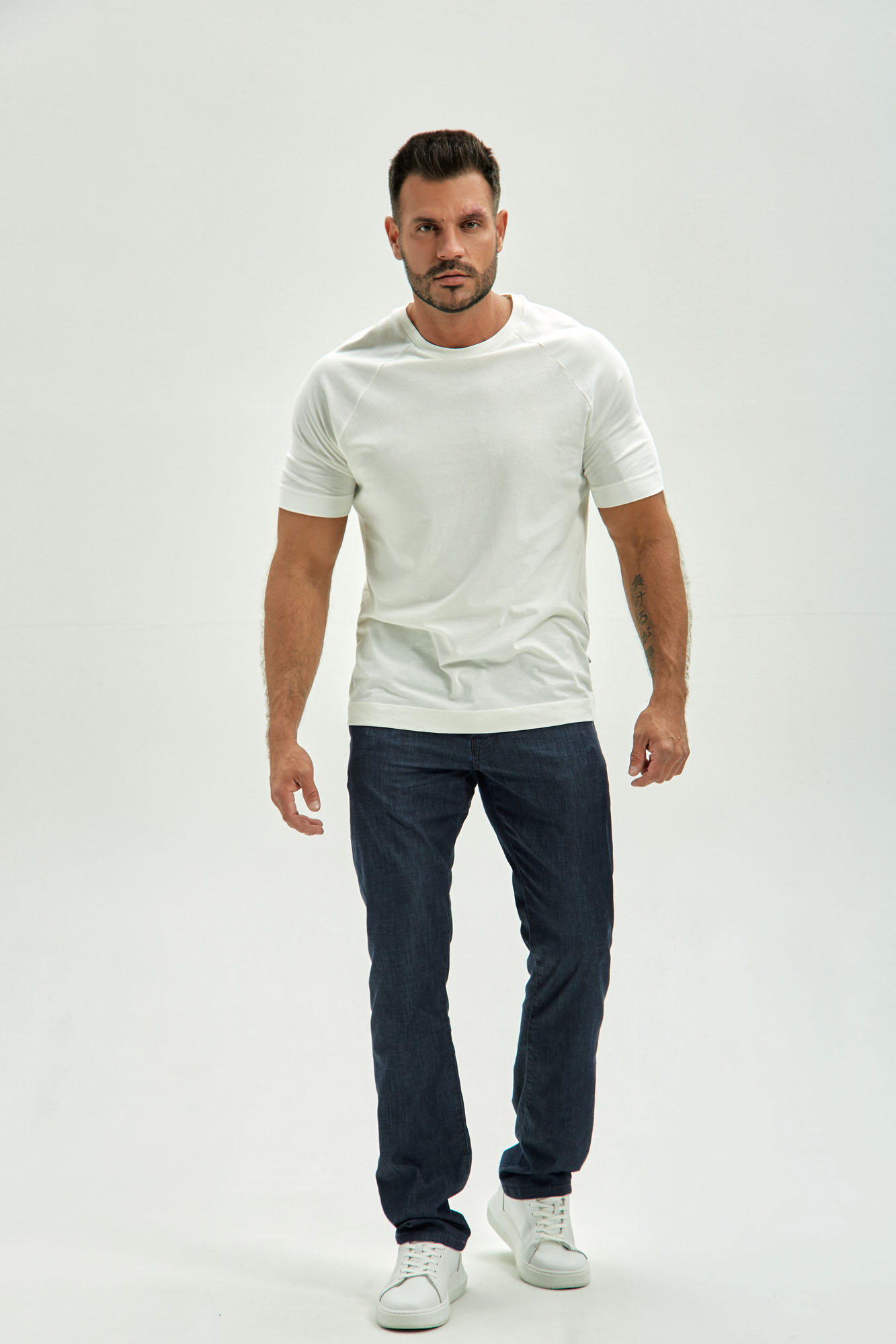 VM-OMA-33-022 Джинсы REGULAR TAPER  Van Mich Серый