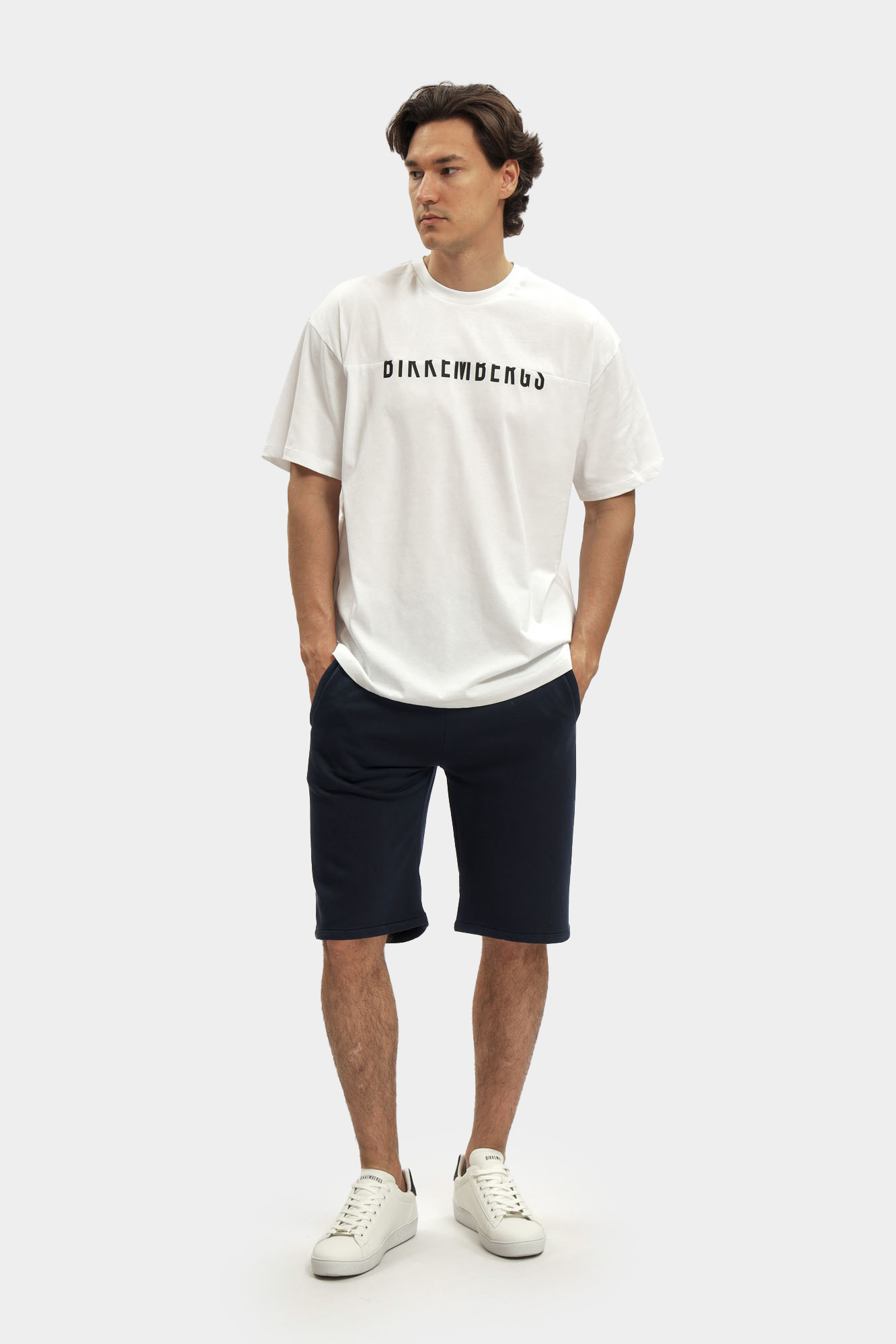 BMP0746 Шорты трикотажные Bikkembergs Синий