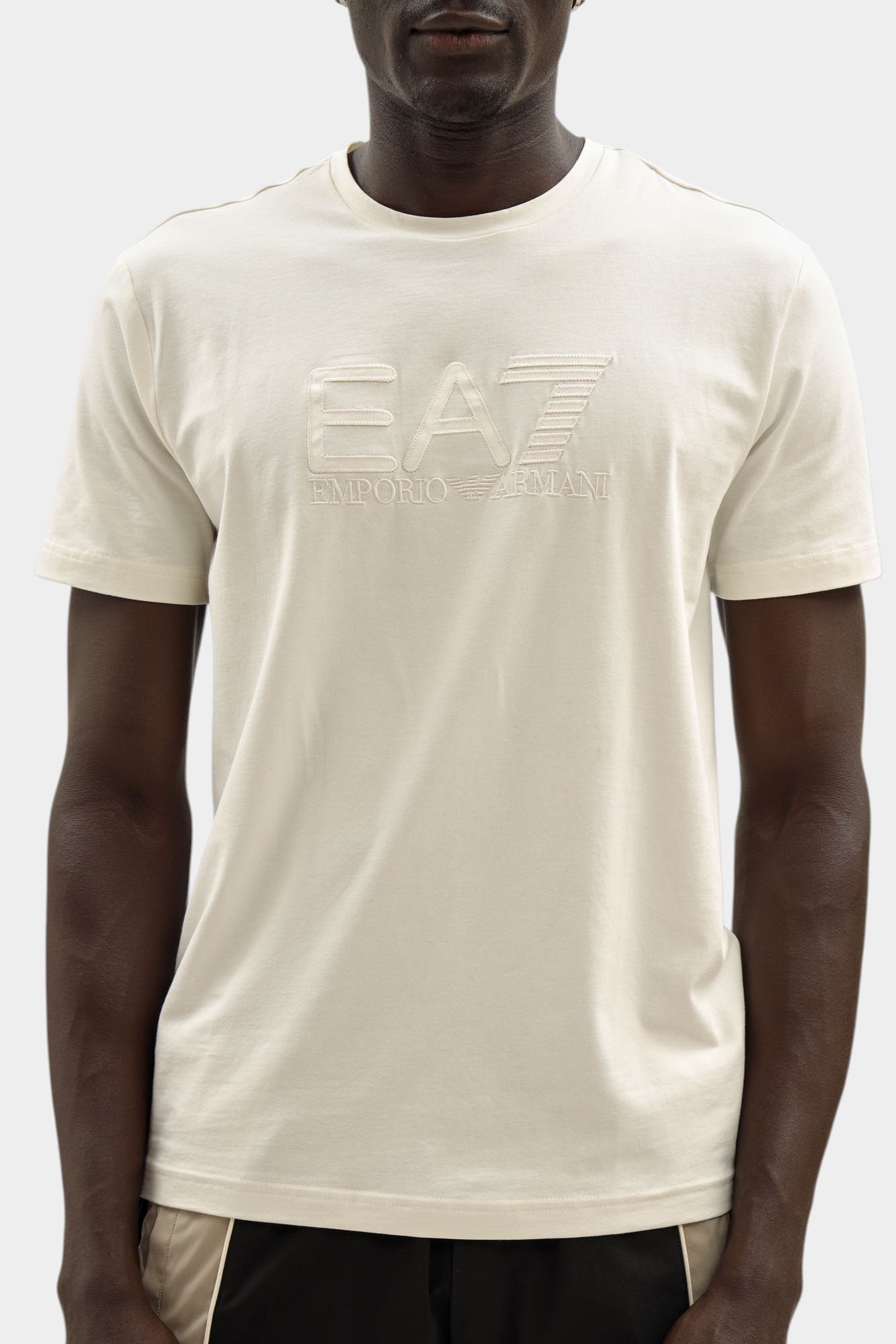 7M000899_AF10373 Футболка EA7 Бежевый