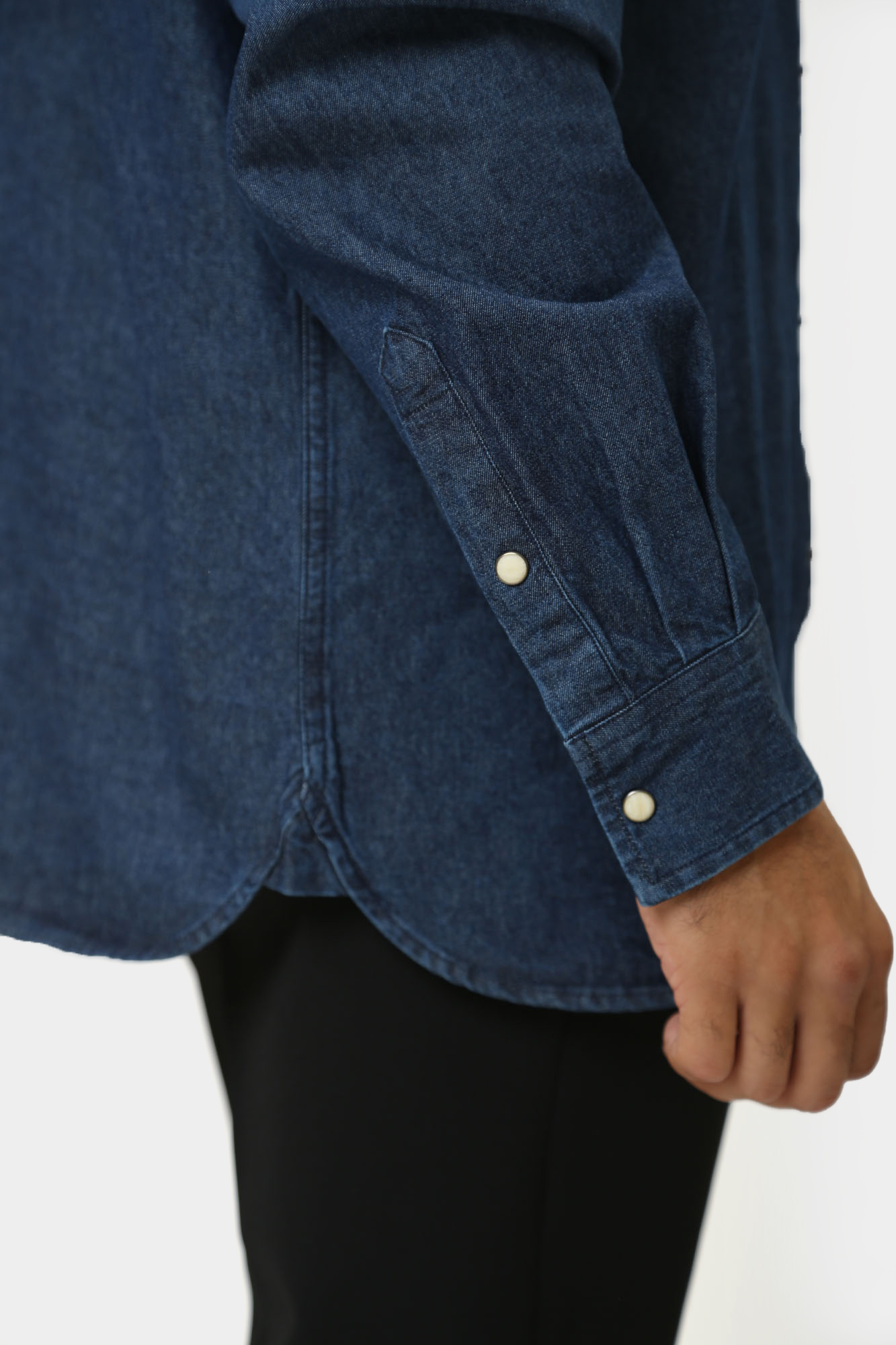 1015616-5000 Рубашка с длинным рукавом Mustang Синий