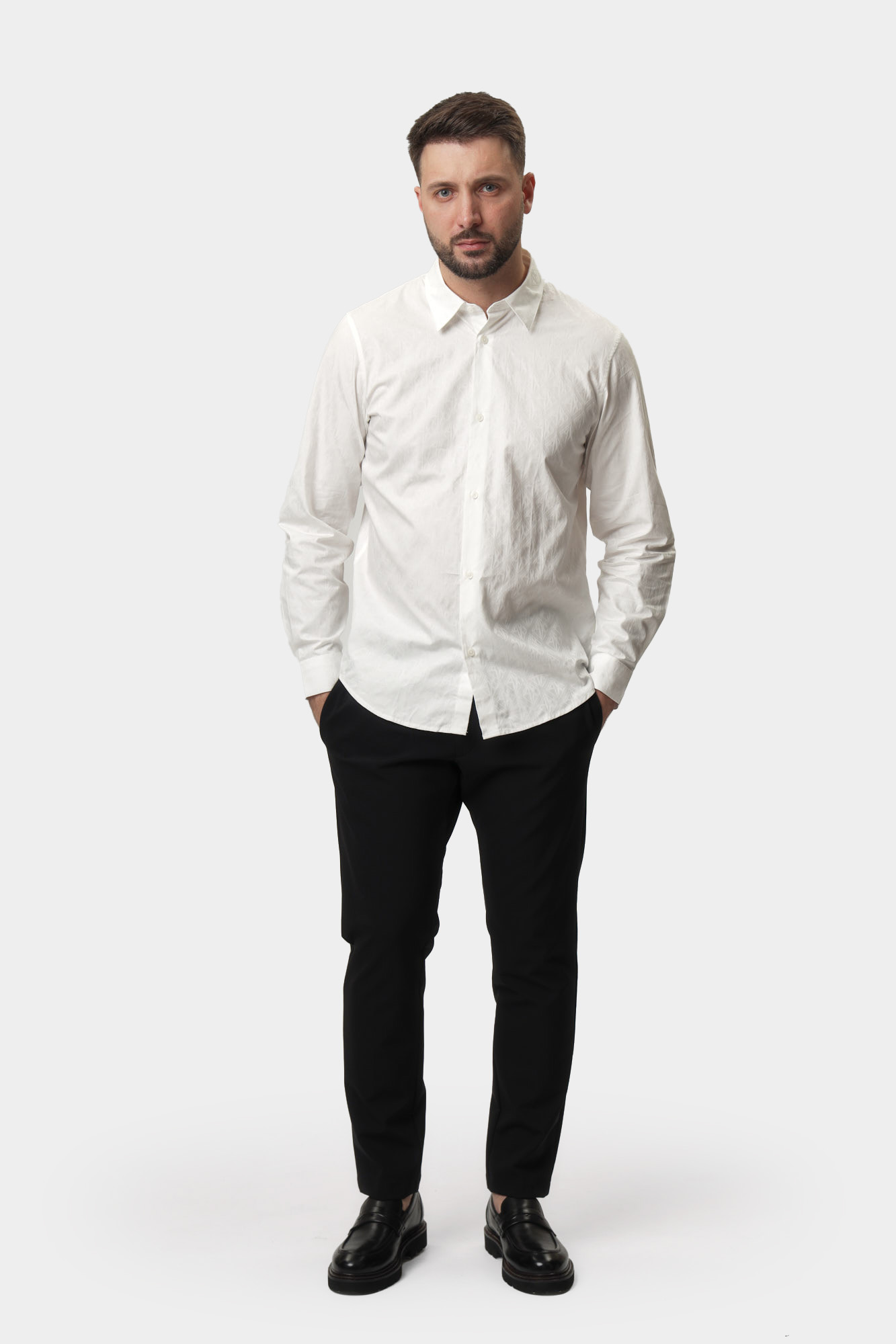 XM000197_AF12179 Рубашка с длинным рукавом Armani Exchange Белый