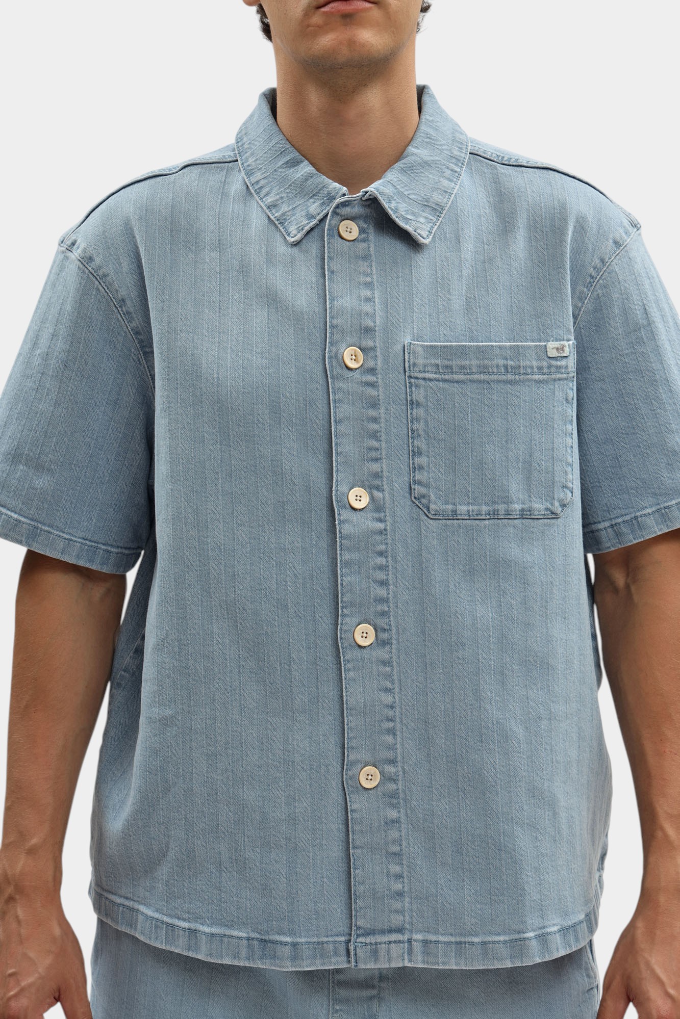 1016653-500 Рубашка Mustang Синий