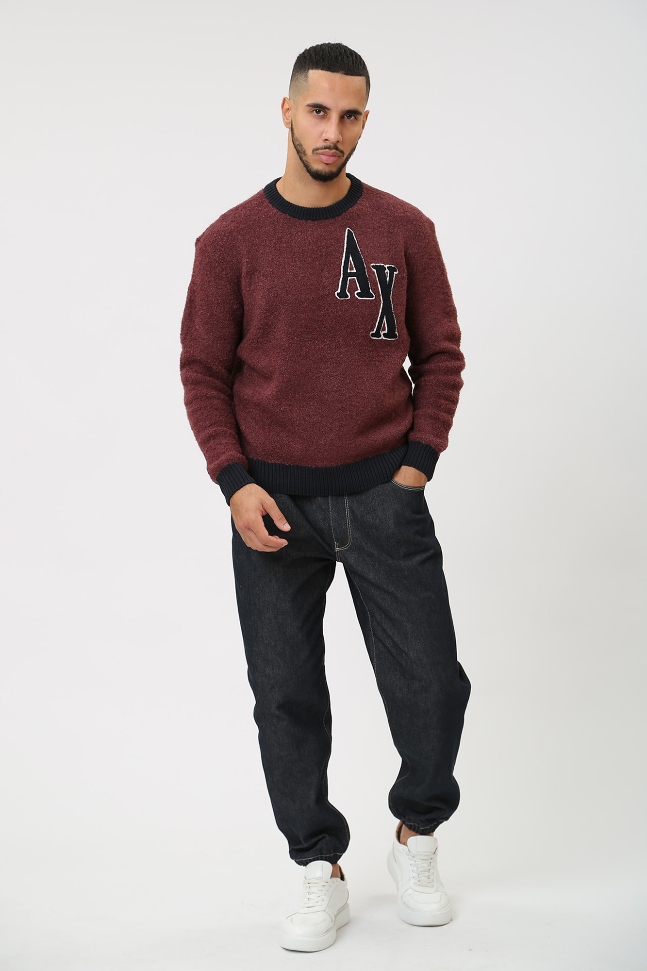 6RZM2B_ZM3GZ Джемпер Armani Exchange Бордовый