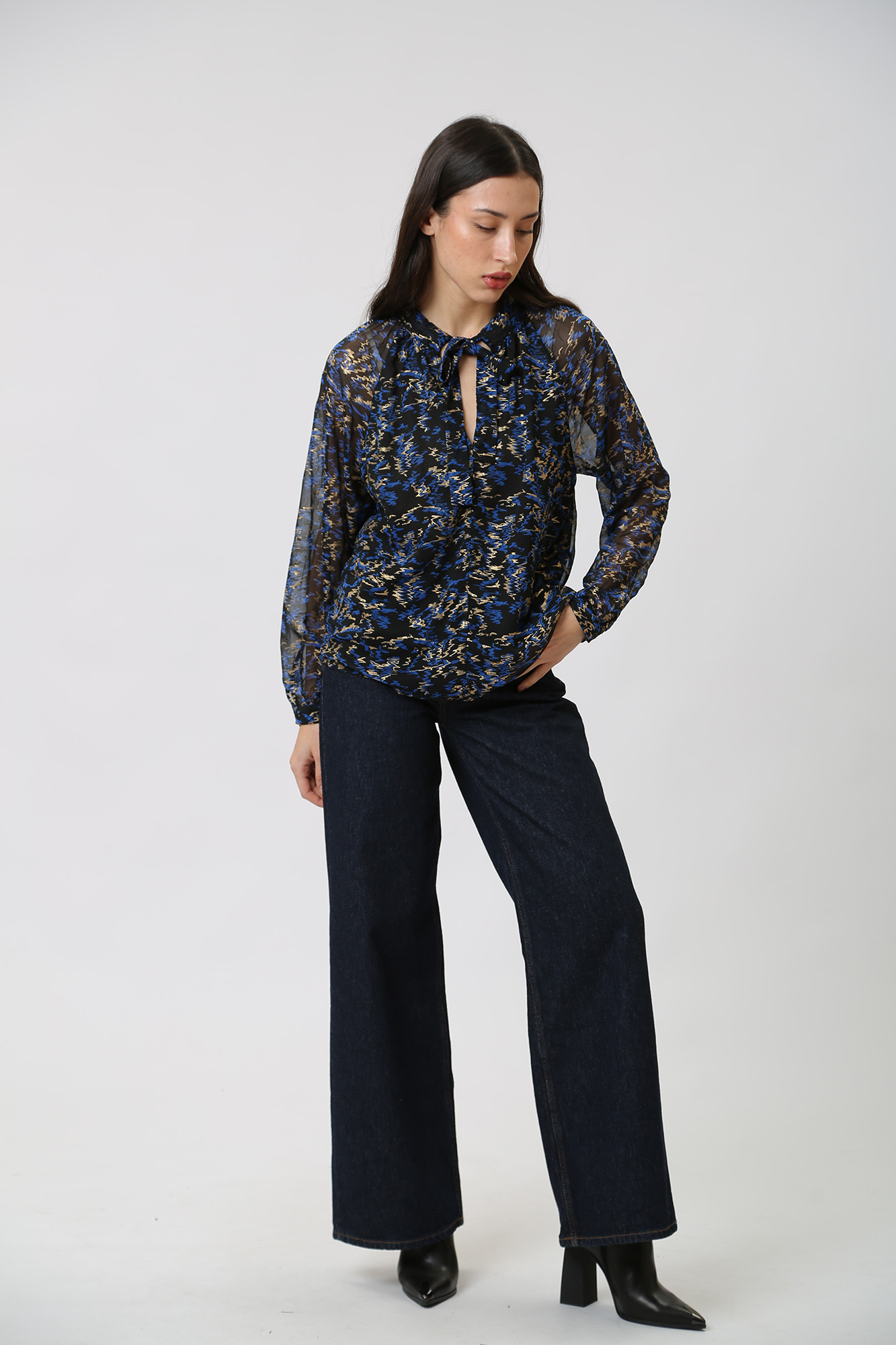 1014541 блузка д/р mustang 