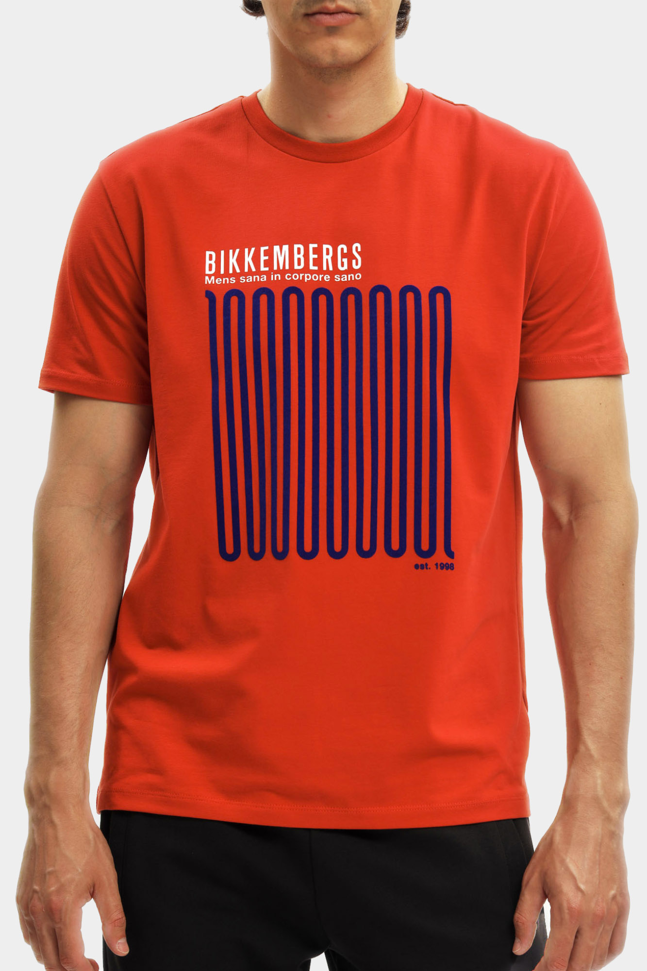 BMT0712 Футболка Bikkembergs Оранжевый