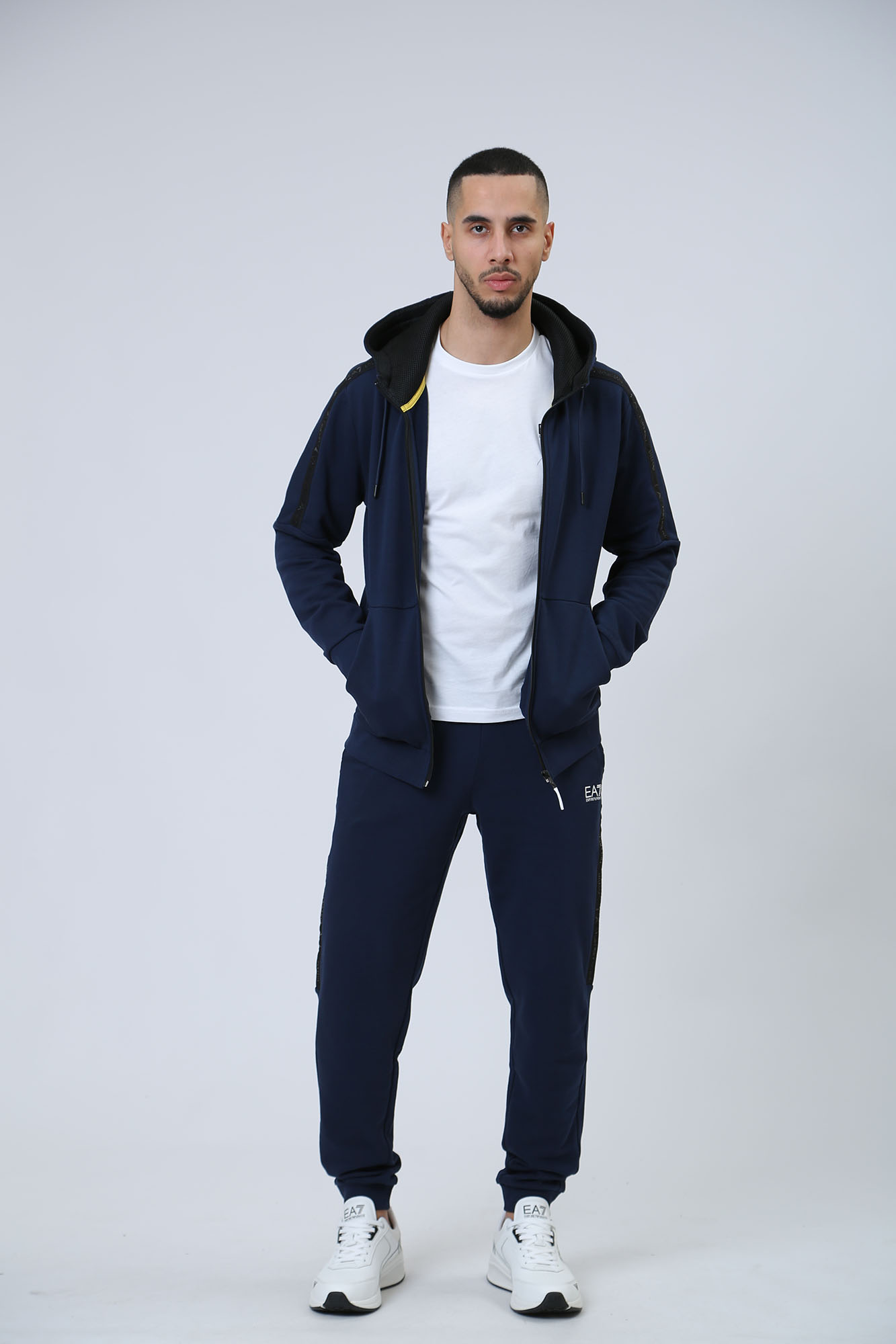 3DPM88_PJEQZ Толстовка с капюшоном EA7 Синий