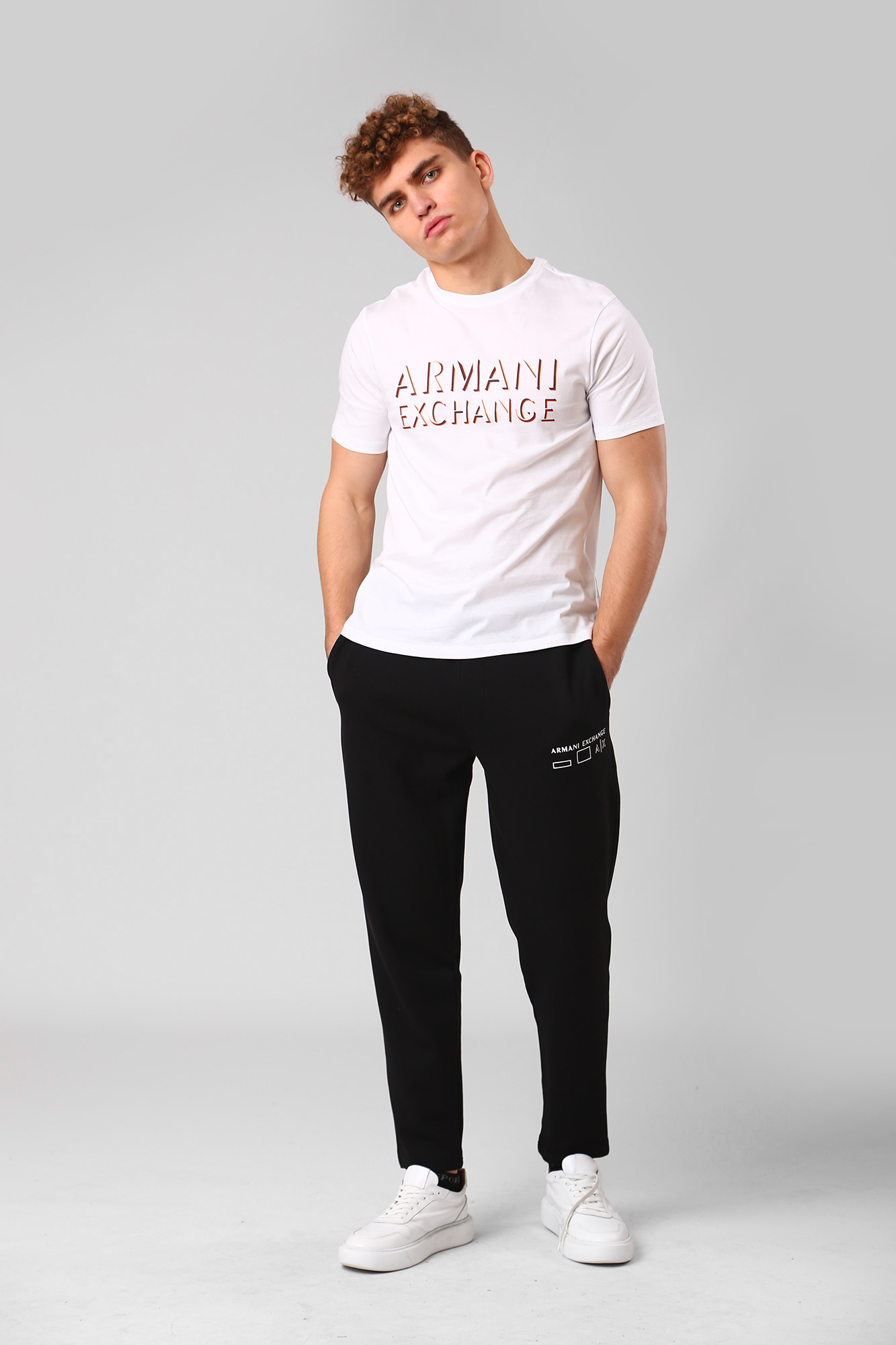 6LZPAN_ZJCBZ Брюки спортивные Armani Exchange Черный